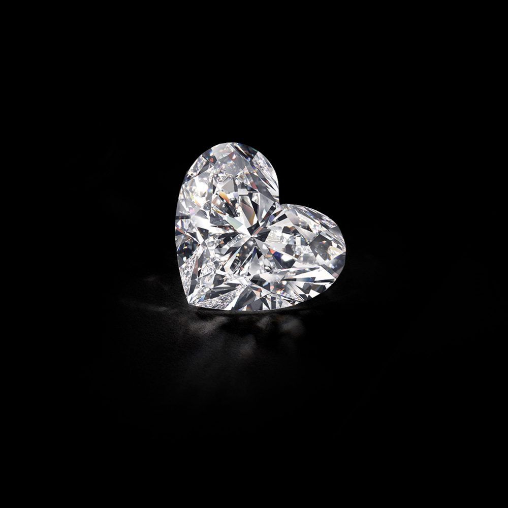 The Graff Venus, a 118.78 carat D Flawless heart shape diamond