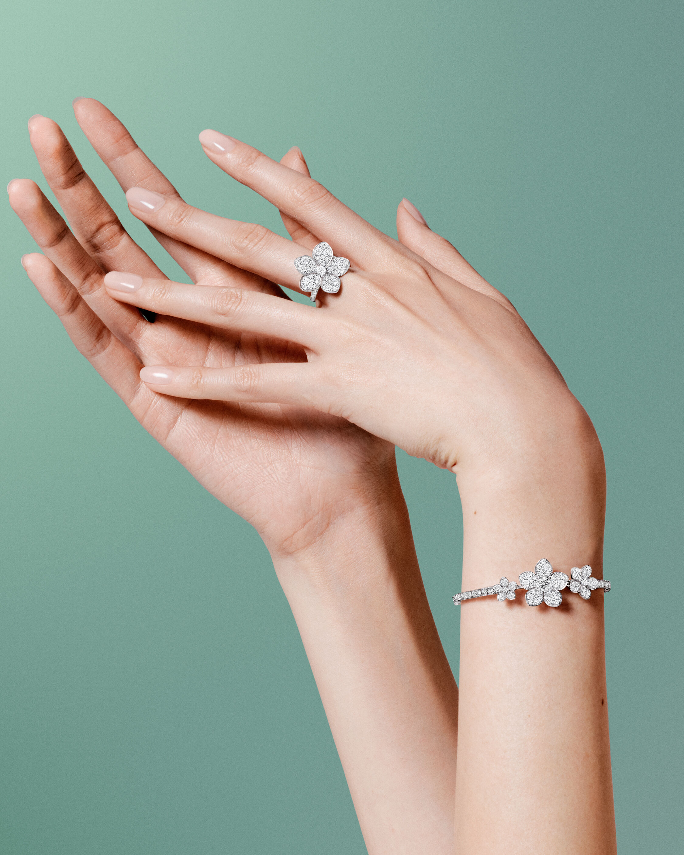 Image shows Graff Butterfly Necklace and Ring
