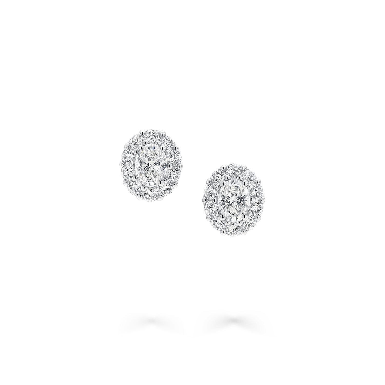 Icon Oval Diamond Stud Earrings