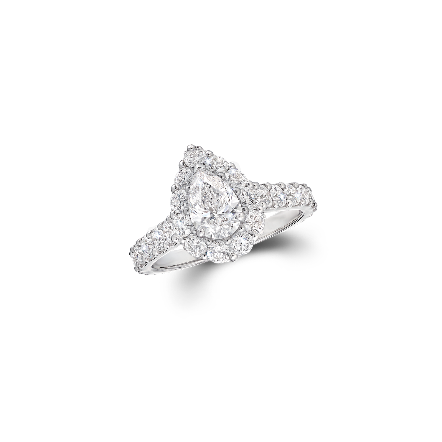 Icon Pear Shape Diamond Engagement Ring