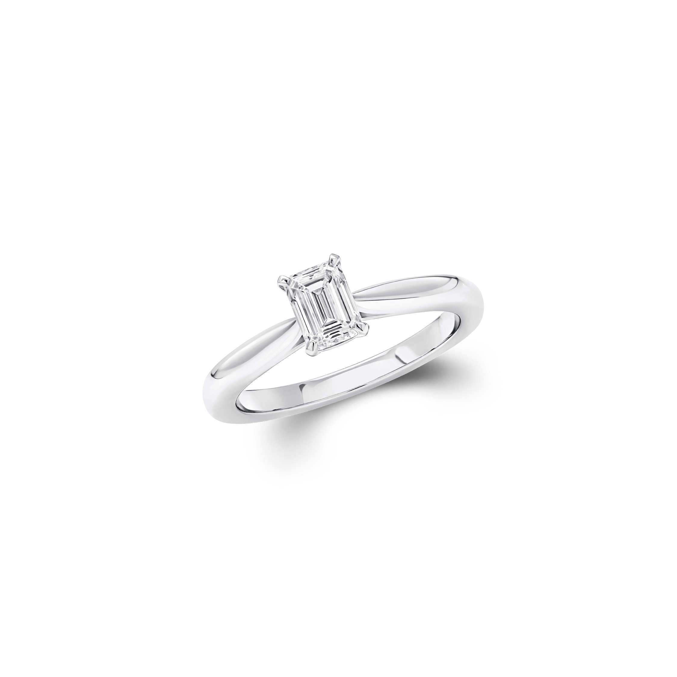 Paragon Emerald Cut Diamond Engagement Ring