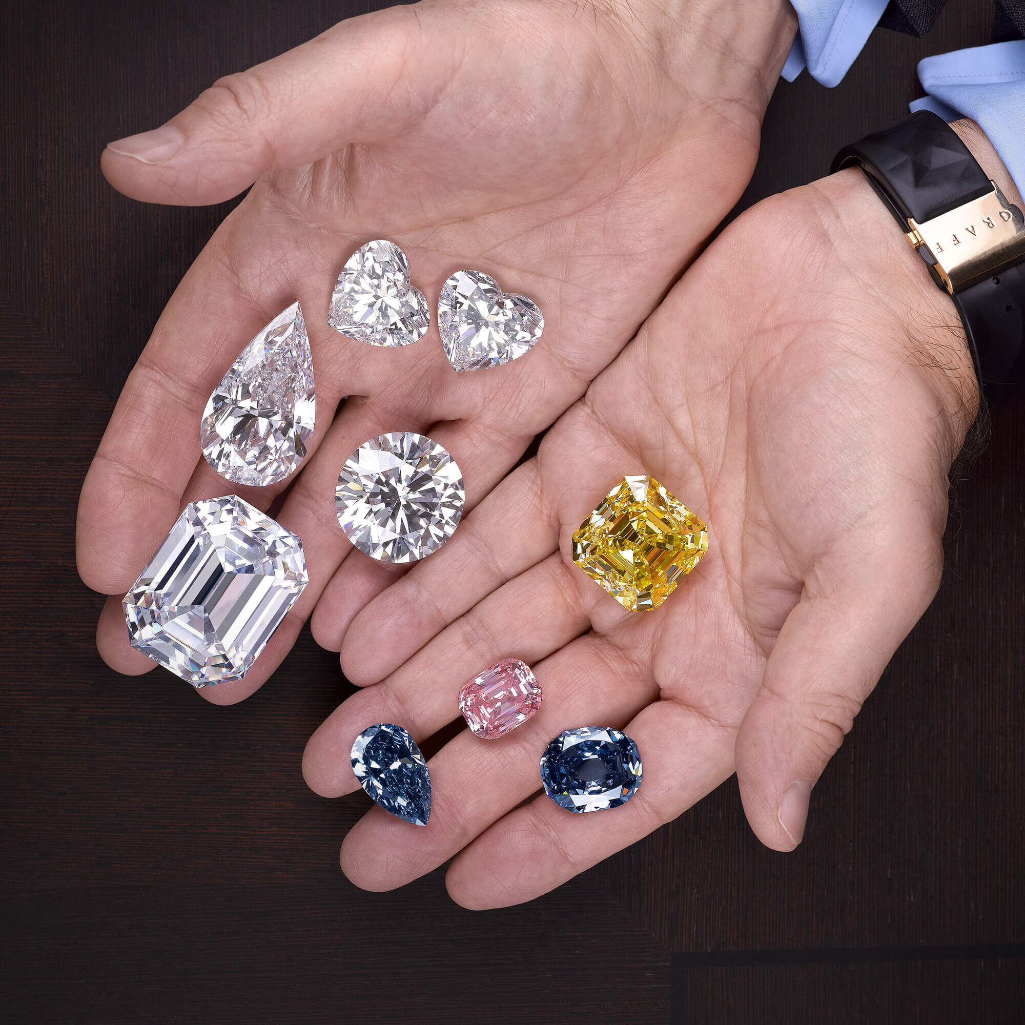 Historical Graff DIamonds from the Star of Bombay to the Graff Perfection in the hands of Mr Laurence Graff