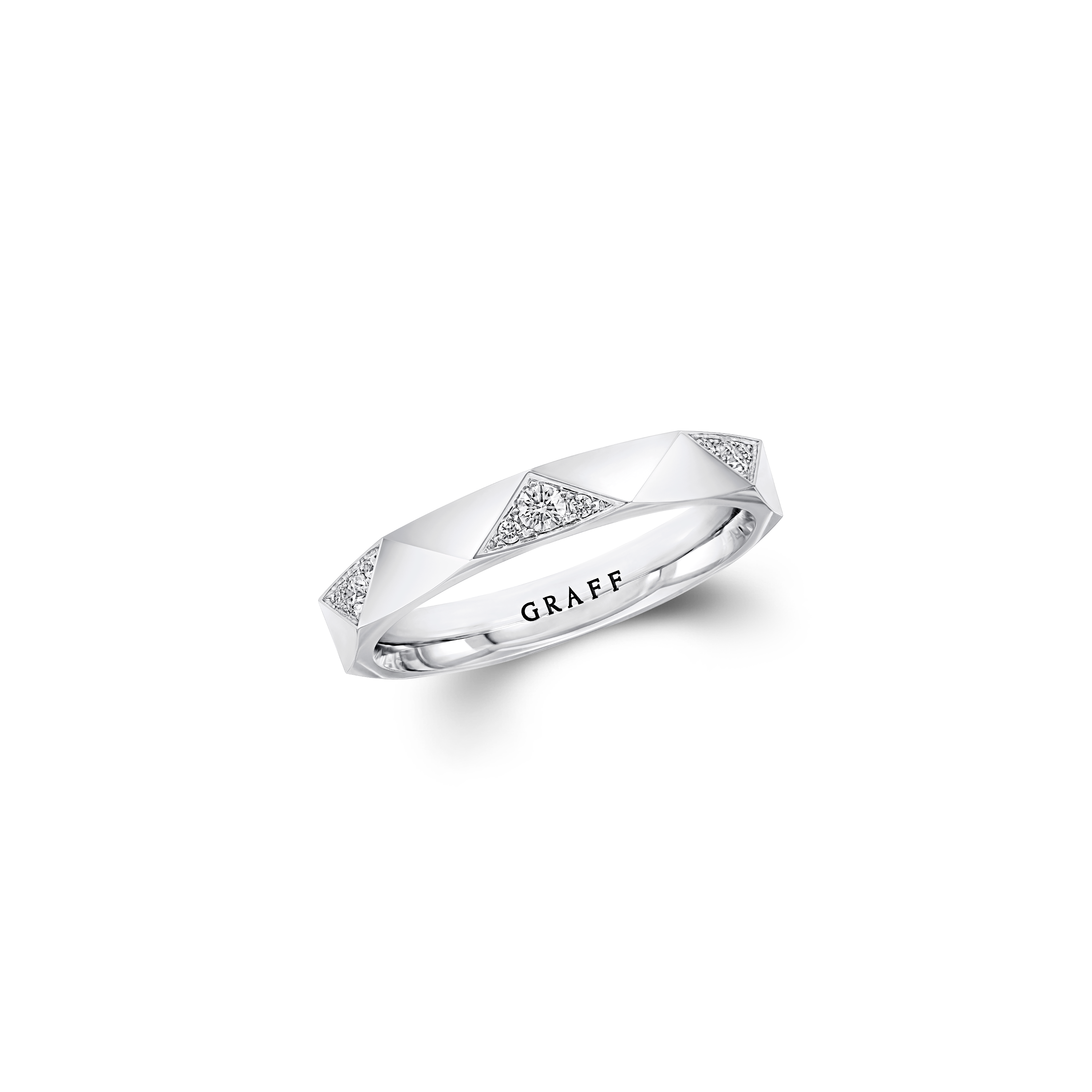 Laurence Graff Signature Faceted Diamond Wedding Band