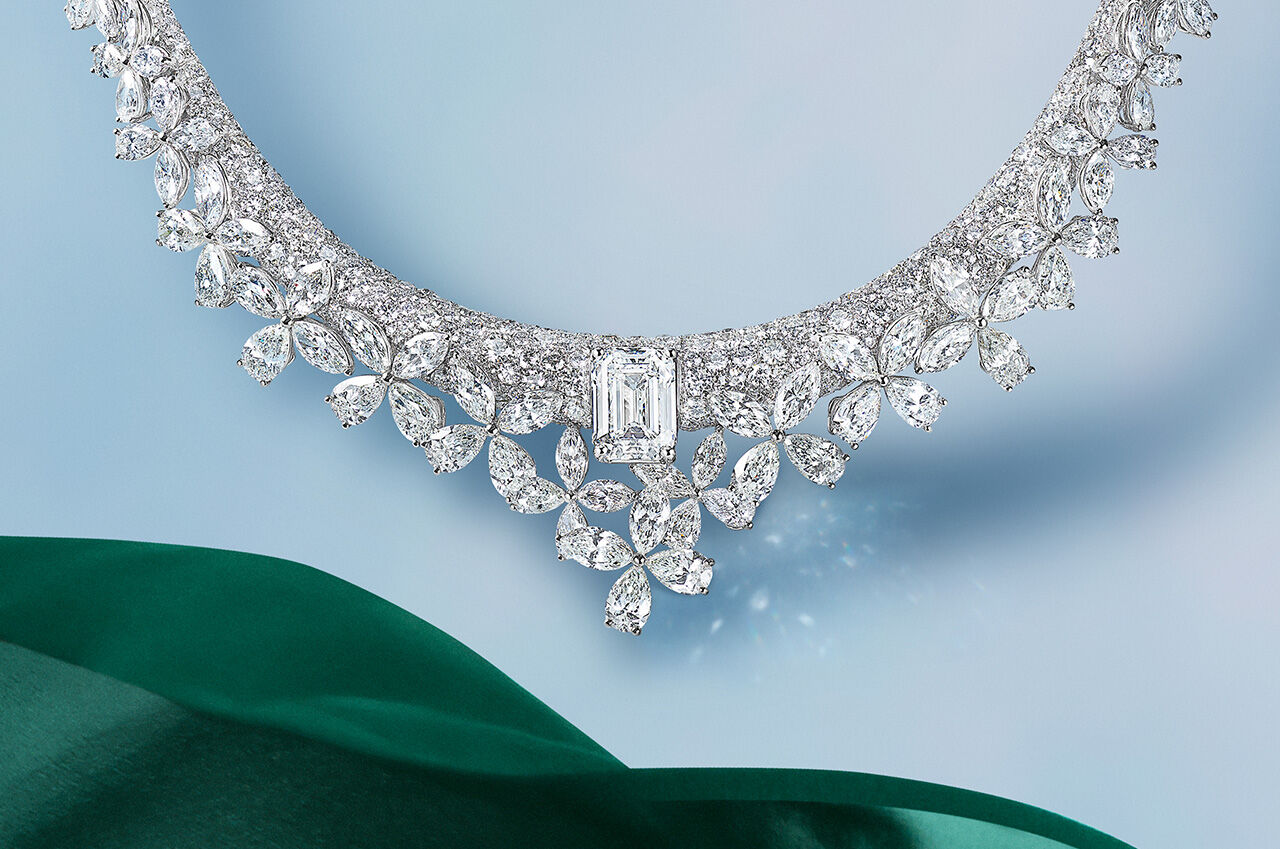 Image shows Graff Butterfly Diamond High Jewellery necklace