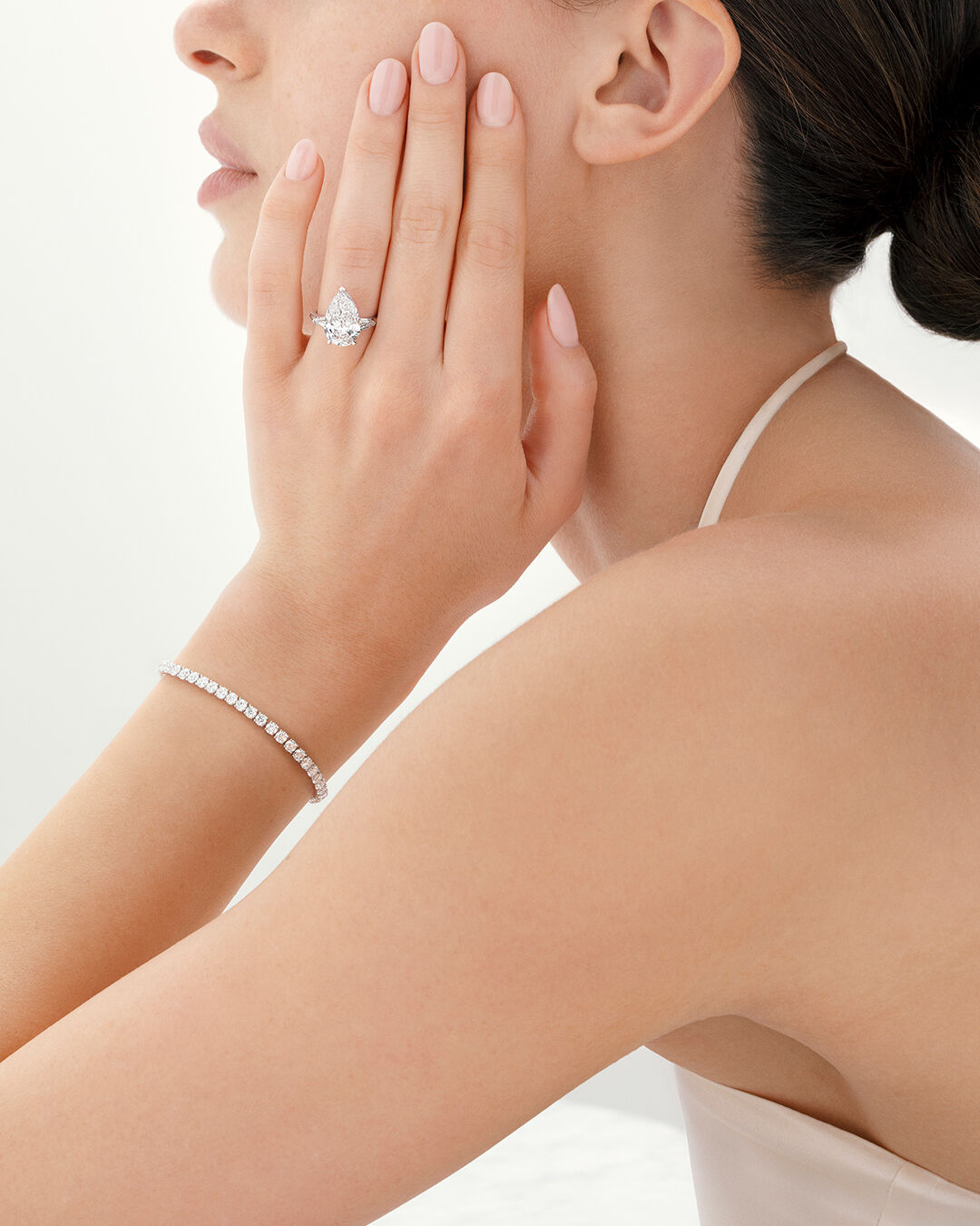 Image shows Graff Classic Diamond Engagement Rings and Bracelet