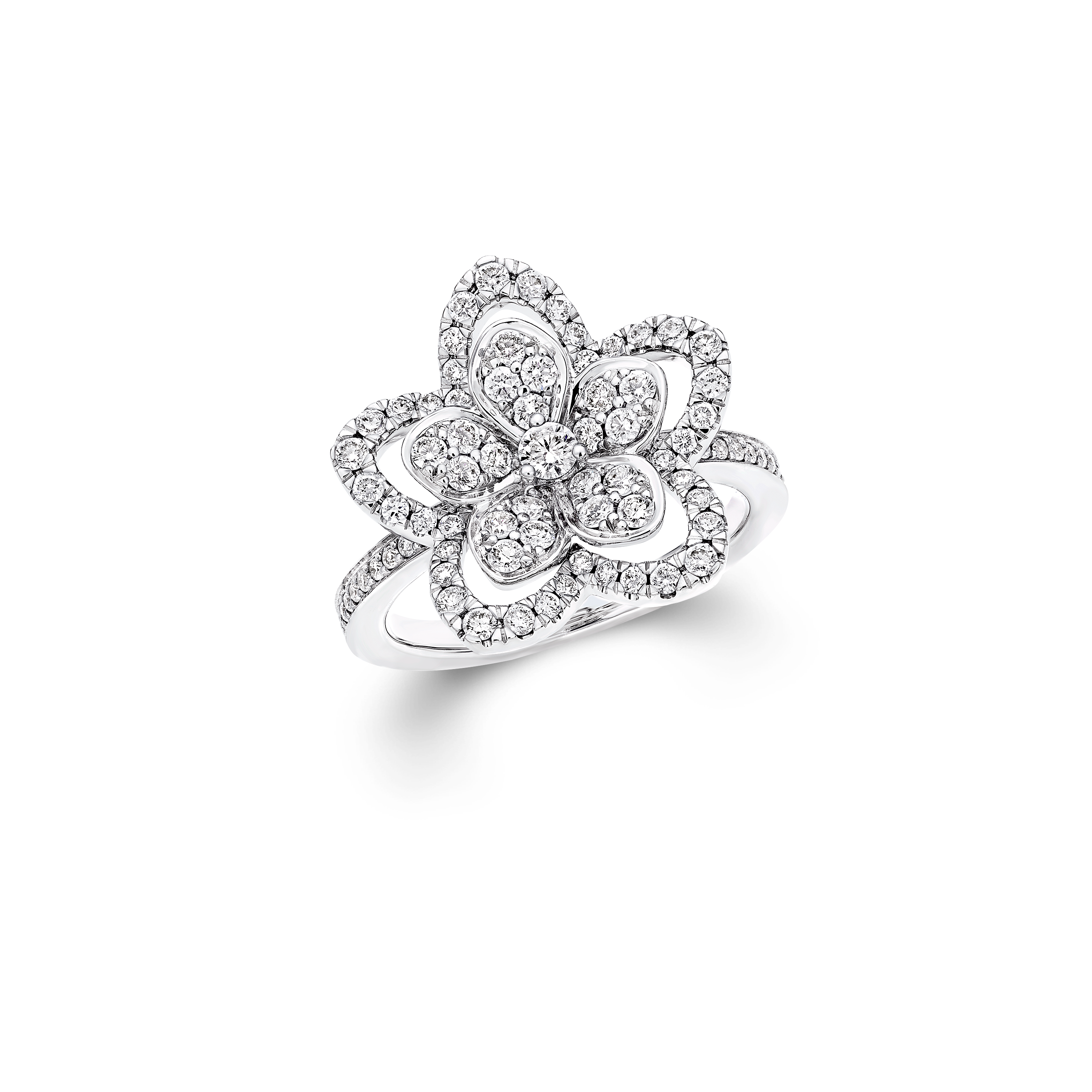 Wild Flower Diamond Ring