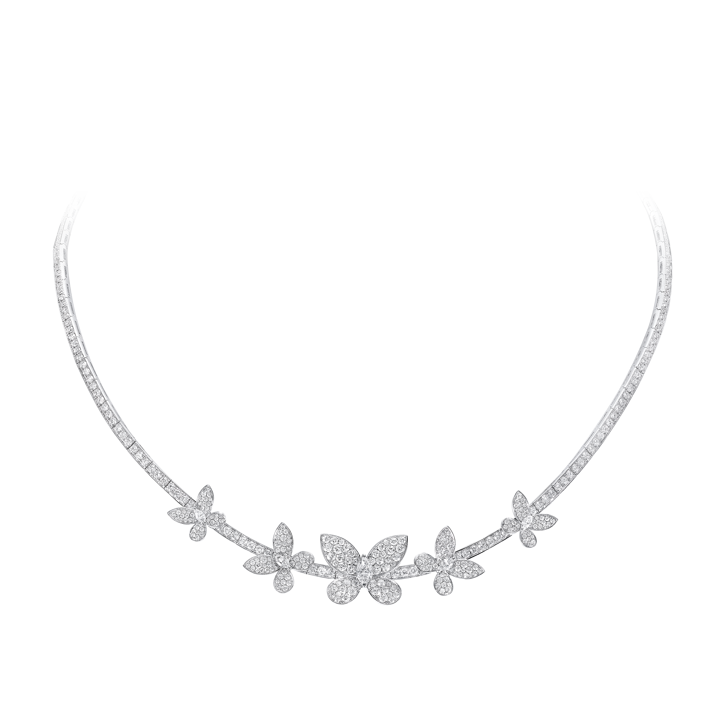 Pavé Butterfly Diamond Necklace