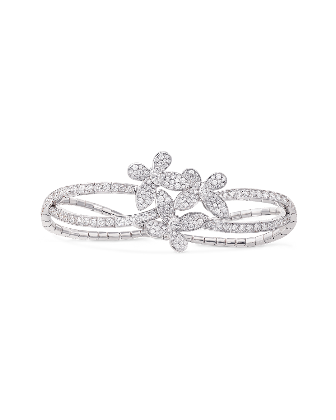 Graff Triple Pavé Butterfly Diamond Bracelet