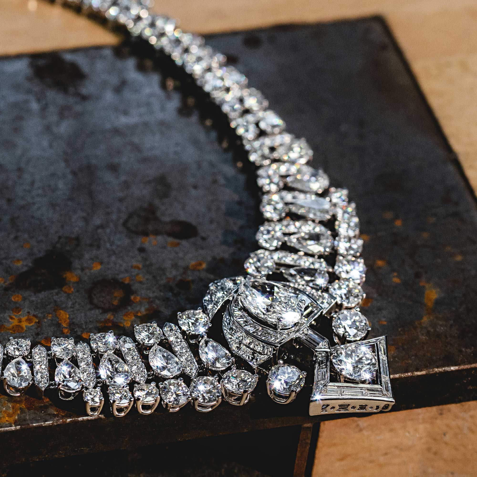 White diamond bracelet
