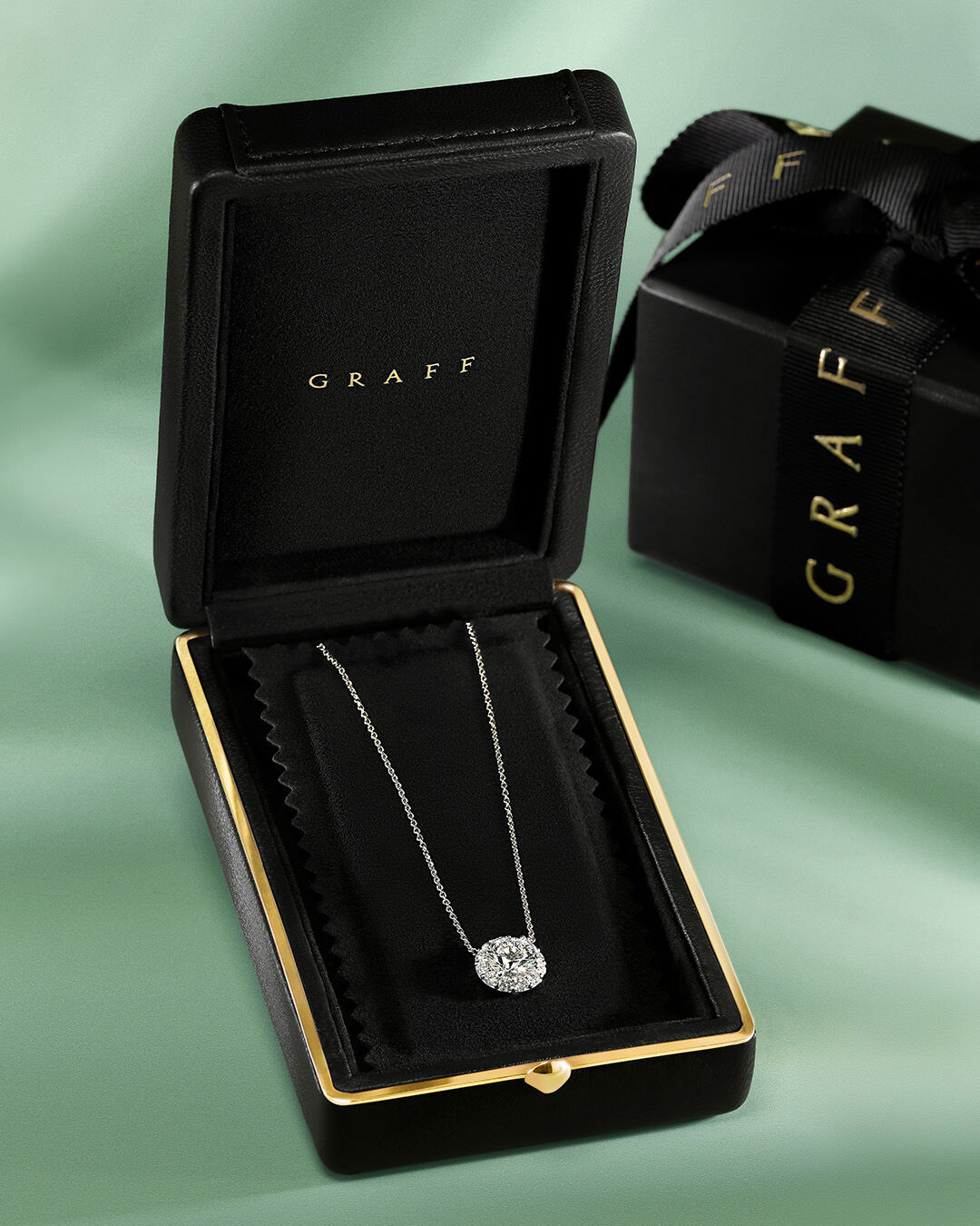 Image of Graff Butterfly Silhouette Diamond Necklace 