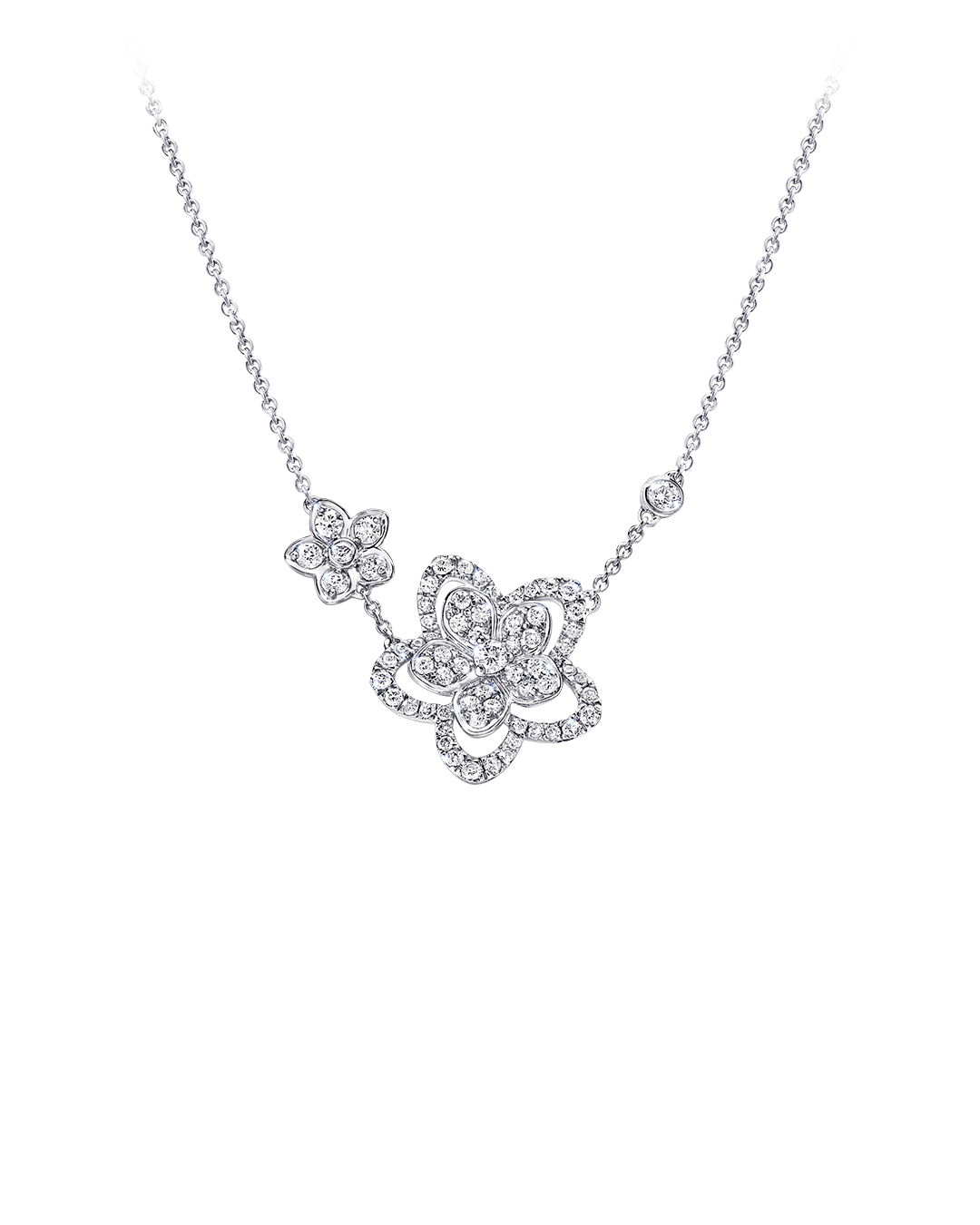 Graff Wild Flower Double Diamond Pendant