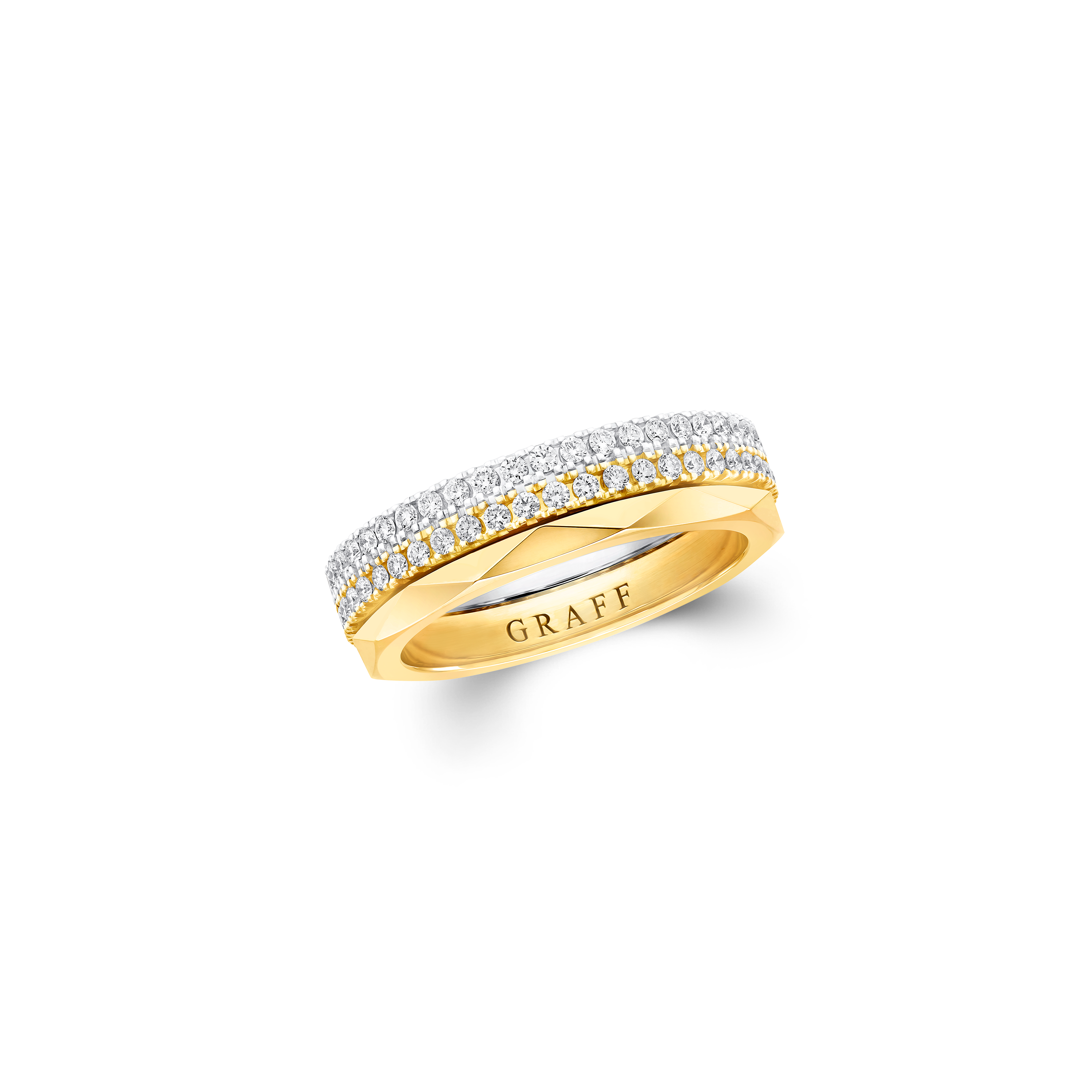 Laurence Graff Signature Three-Row Layered Diamond Ring