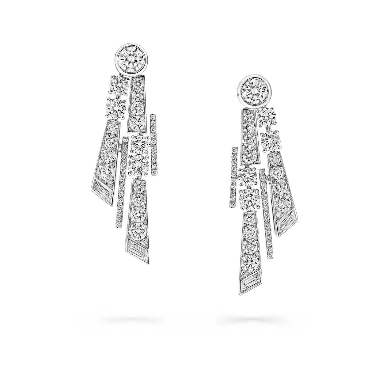 Image of Graff White Diamond High Jewellery Earrings