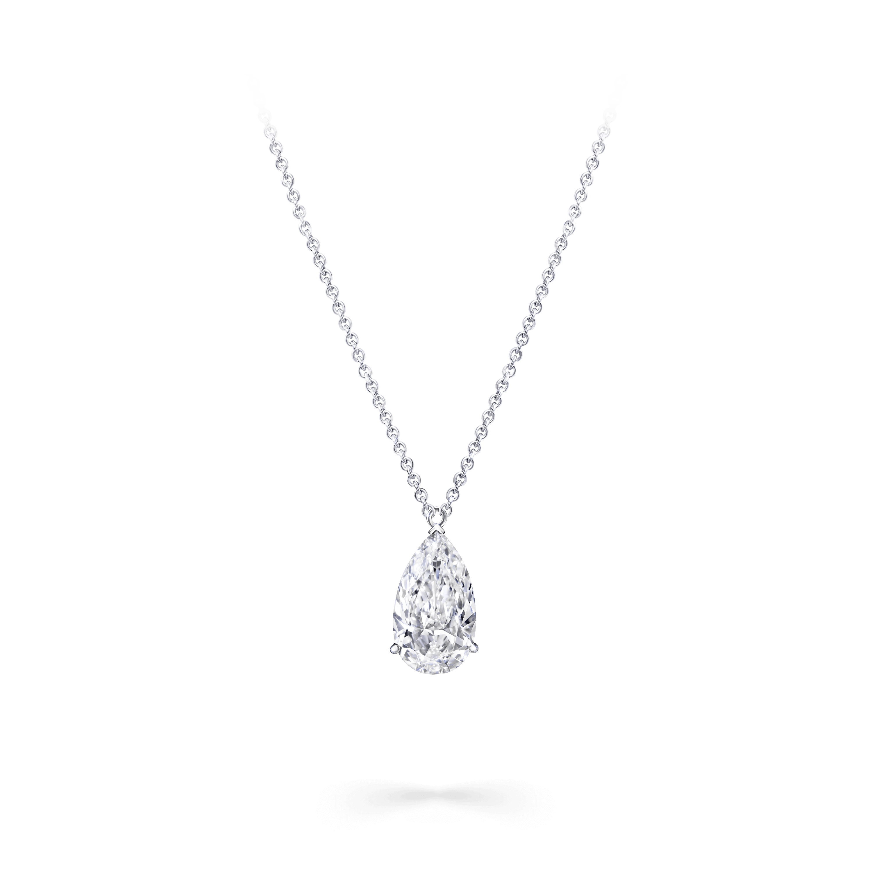 Pear Shape Diamond Solitaire Pendant
