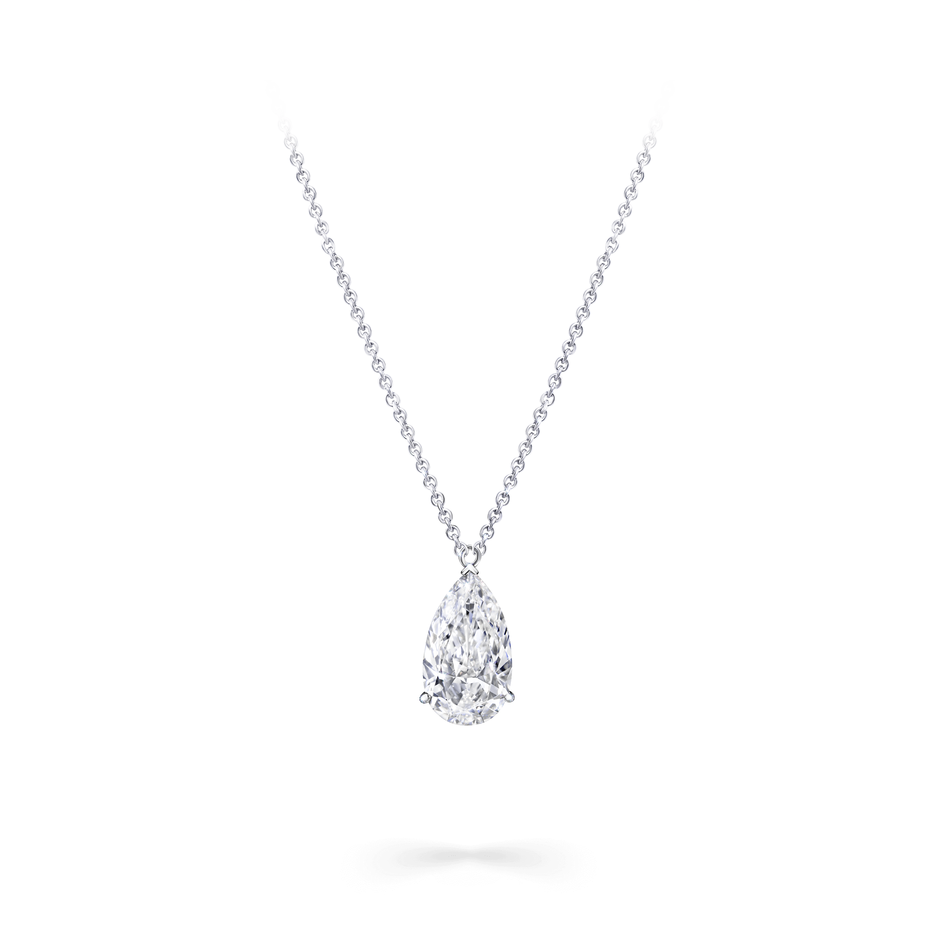 Pear Shape Diamond Solitaire Pendant
