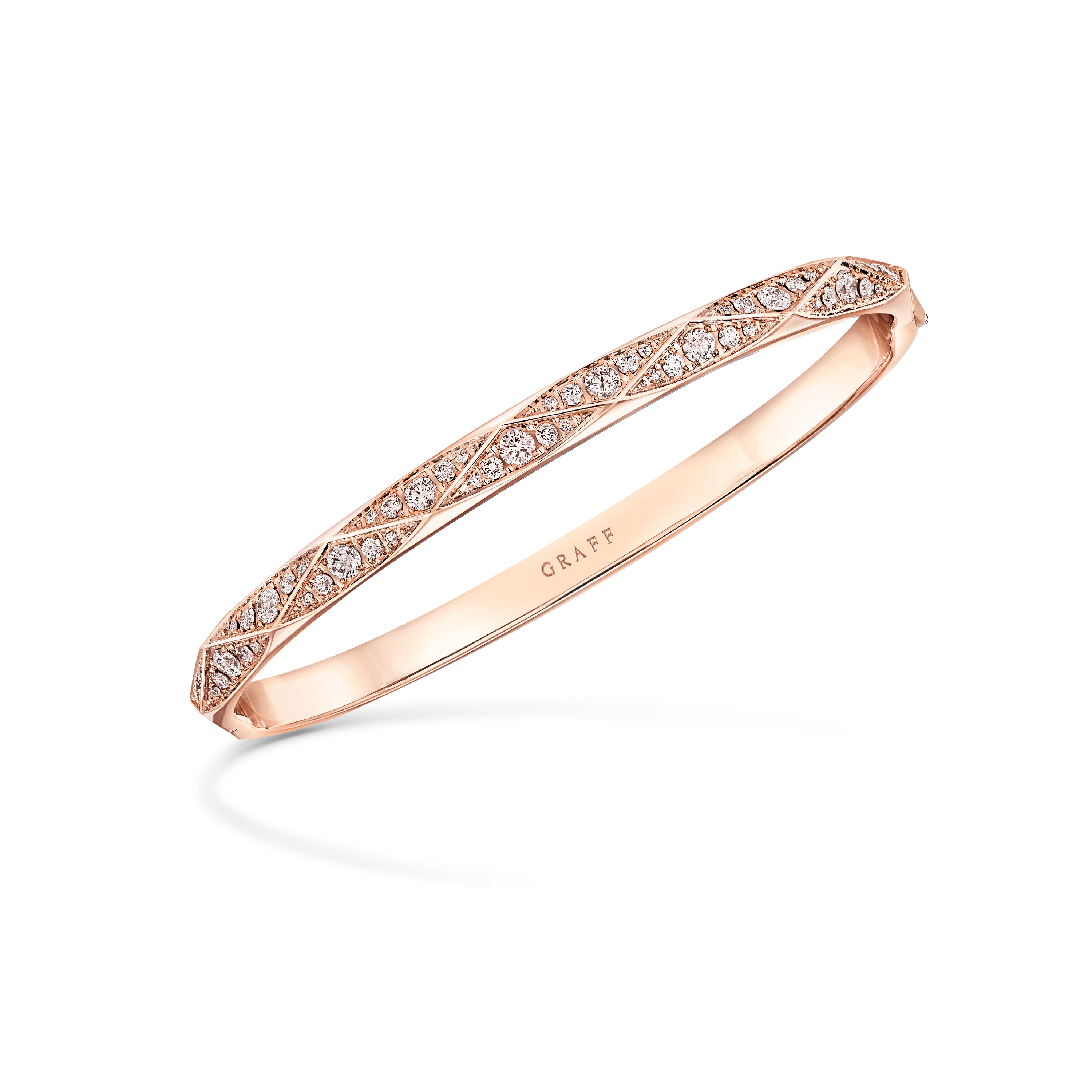 Wild Flower Twist Diamond Bangle