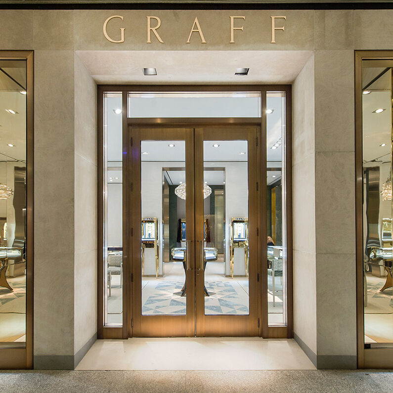 exterior of the Graff jewellery boutique in Bal Harbour 