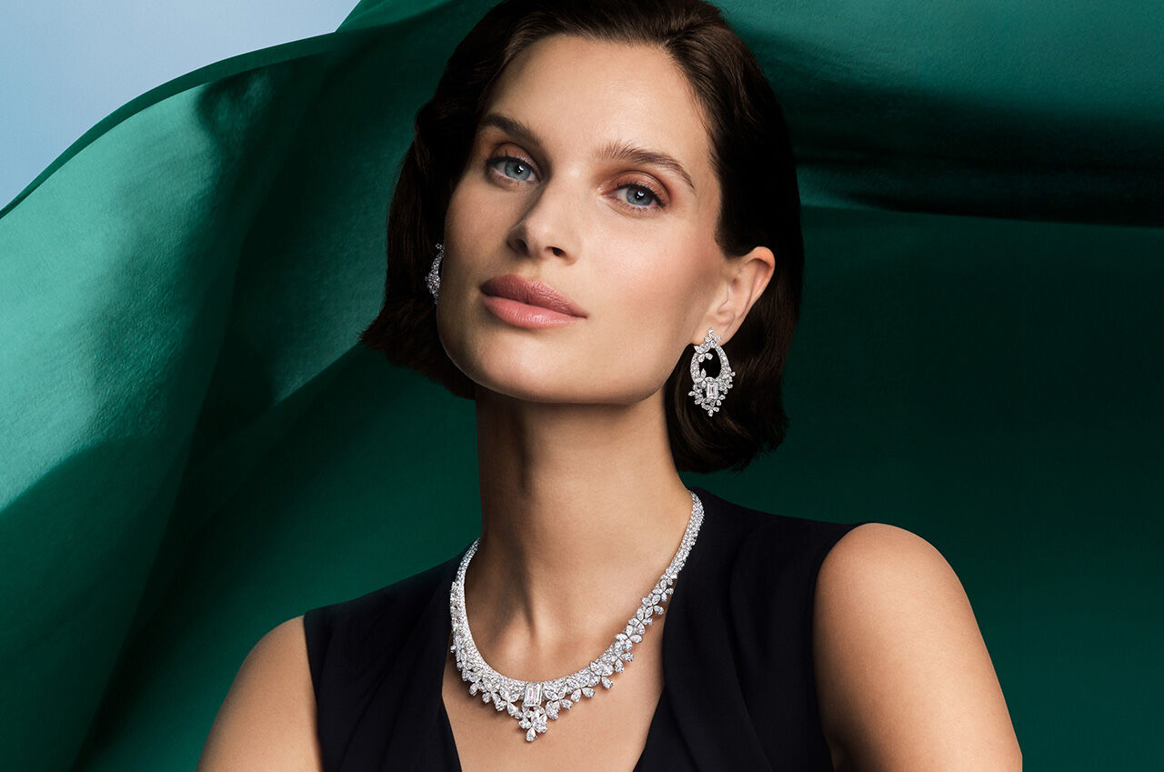 Image shows Graff Butterfly Diamond High Jewellery necklace