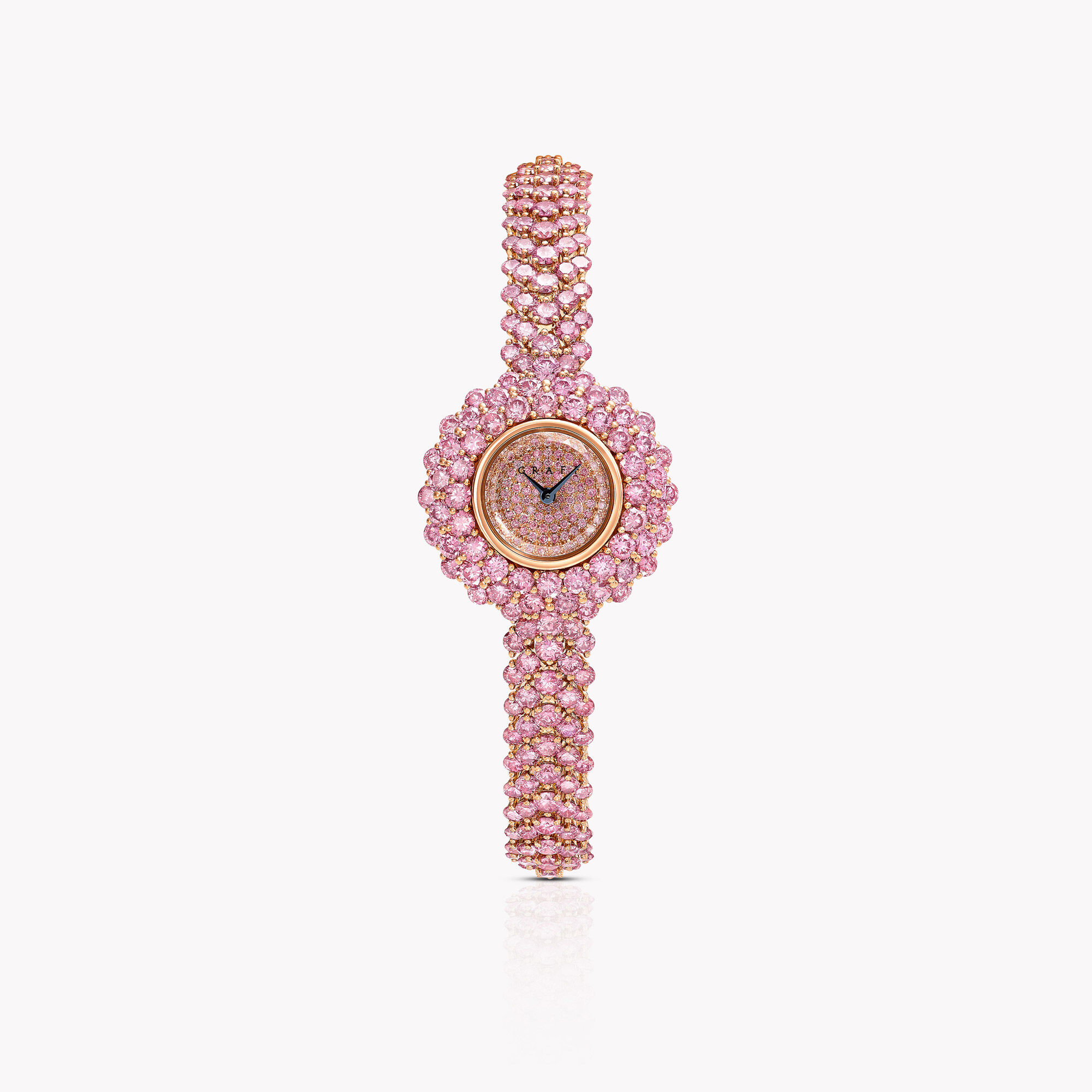 Graff Pink Diamond Cocktail unique timepiece in Rose Gold metal