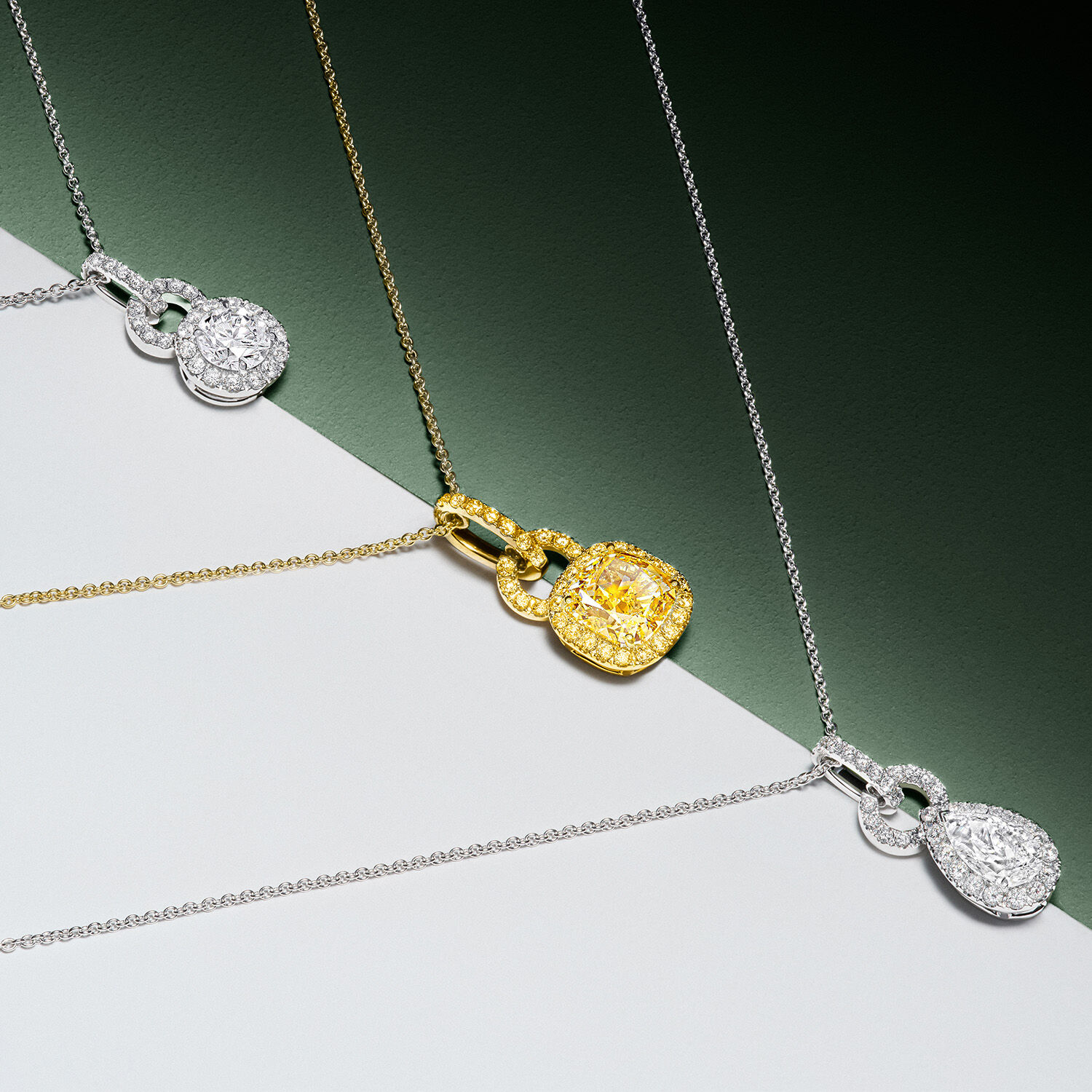 Image shows Graff Butterfly Double Butterfly Silhouette Diamond Pendant