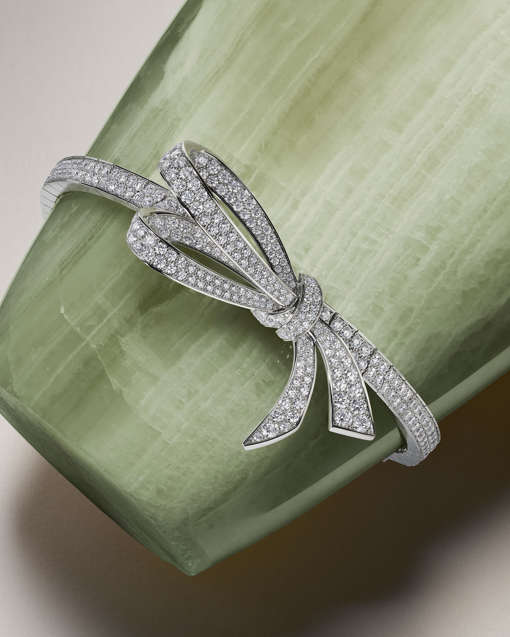 Image shows Graff Tilda's Bow Diamond bracelet