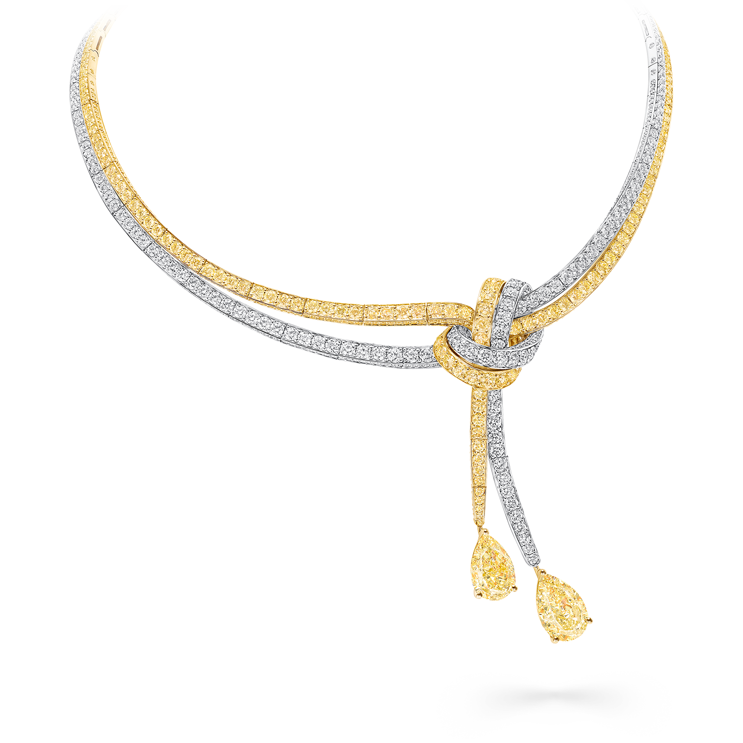 Image of Graff Tilda's Bow Yellow Diamond and Yellow Gold High Jewellery Necklace
