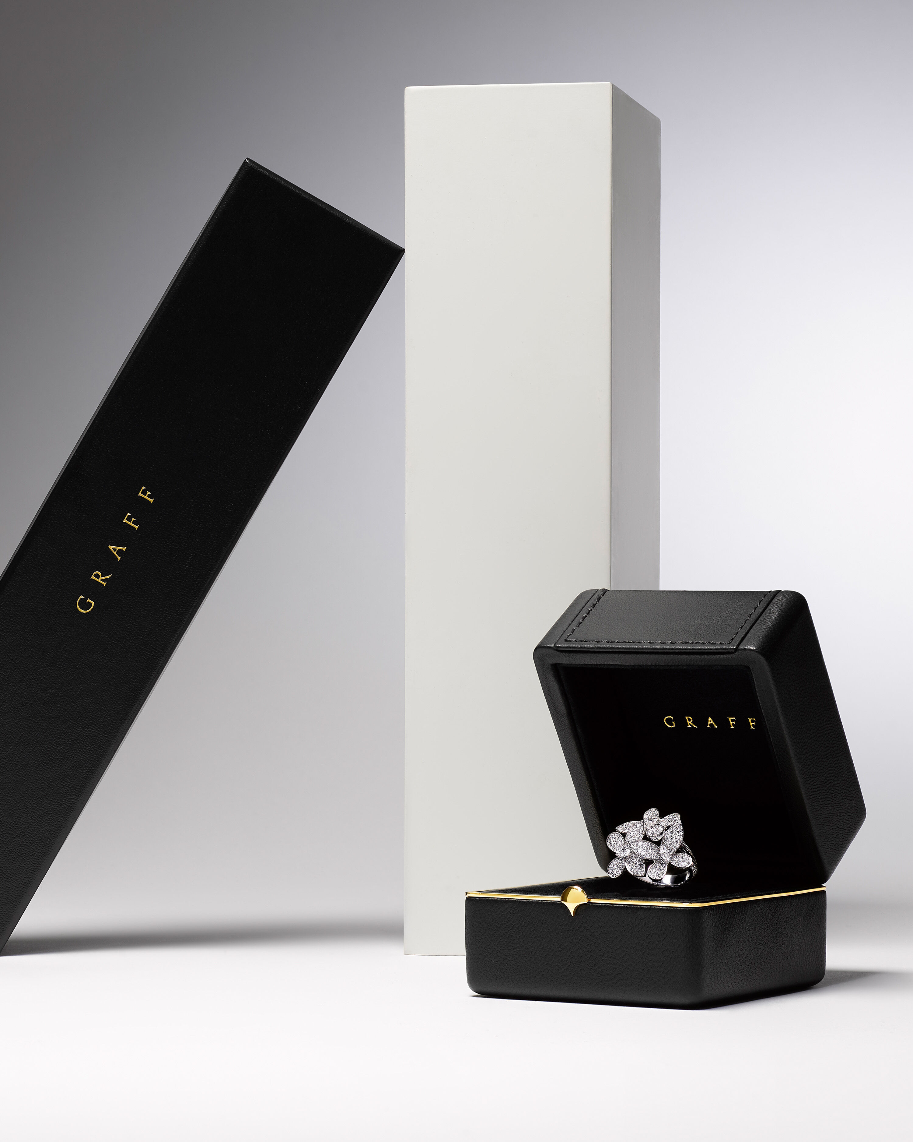 Image of Graff Promise Setting Oval Cut and Heart Shape Engagement Rings