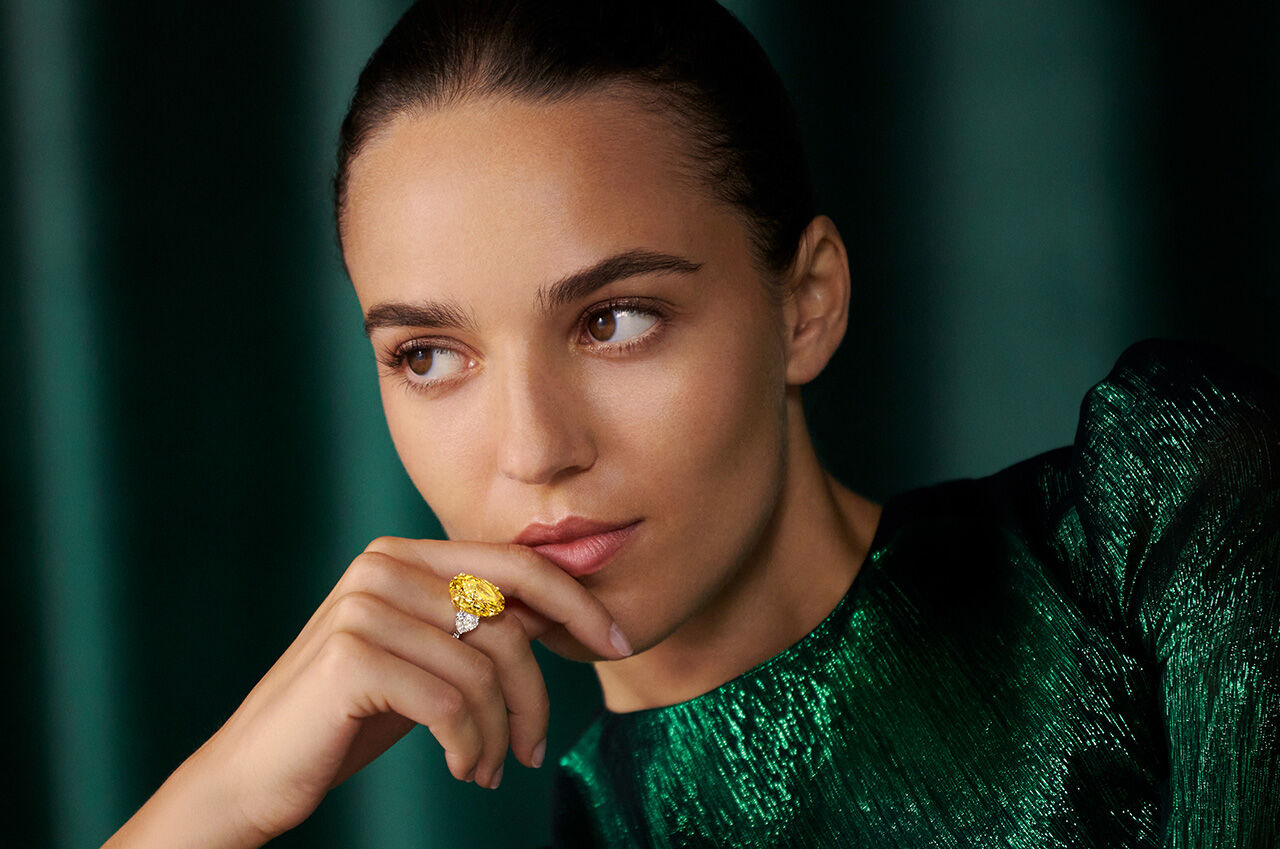 Image shows Graff Yellow Diamond High Jewellery Necklace