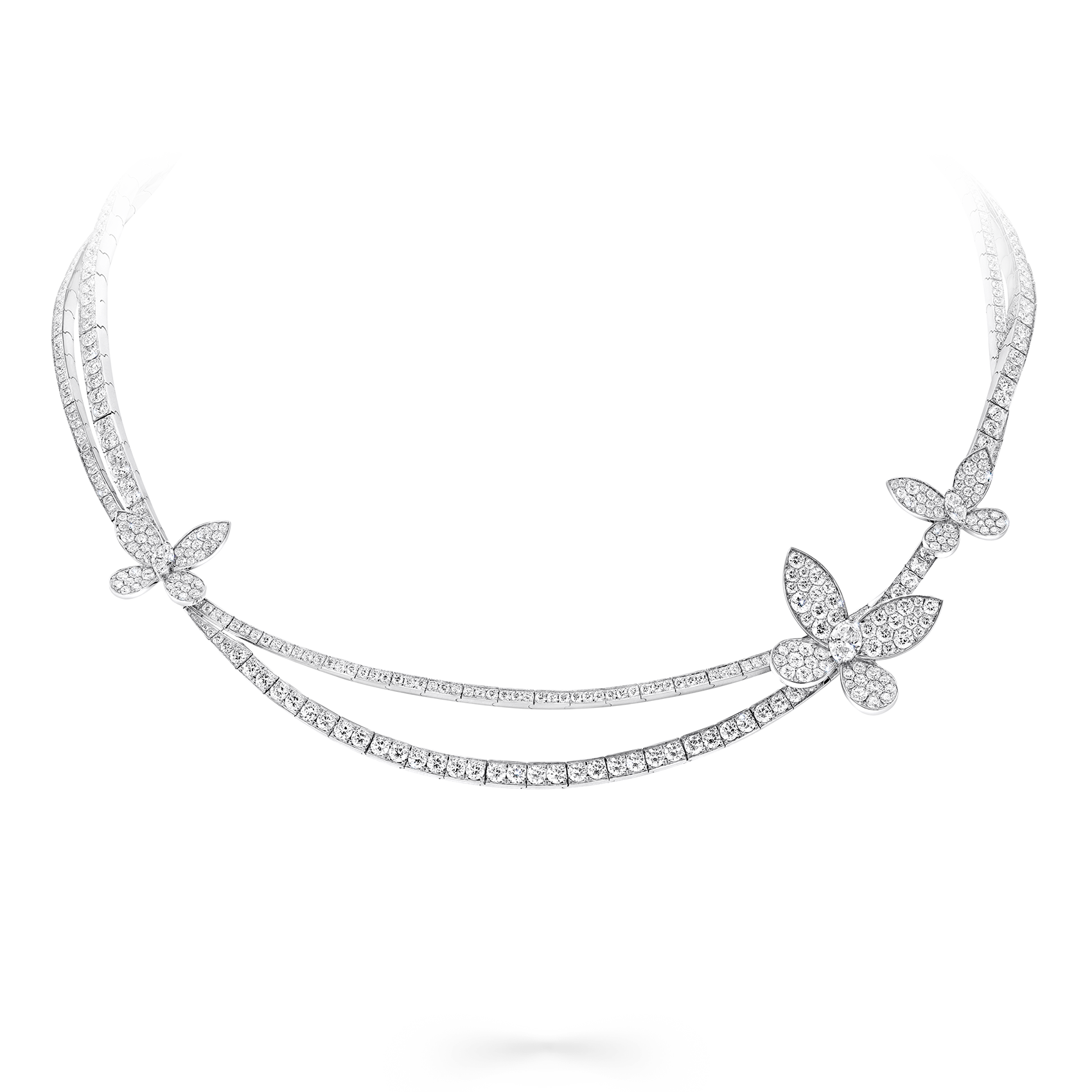 Pavé Butterfly Diamond Necklace