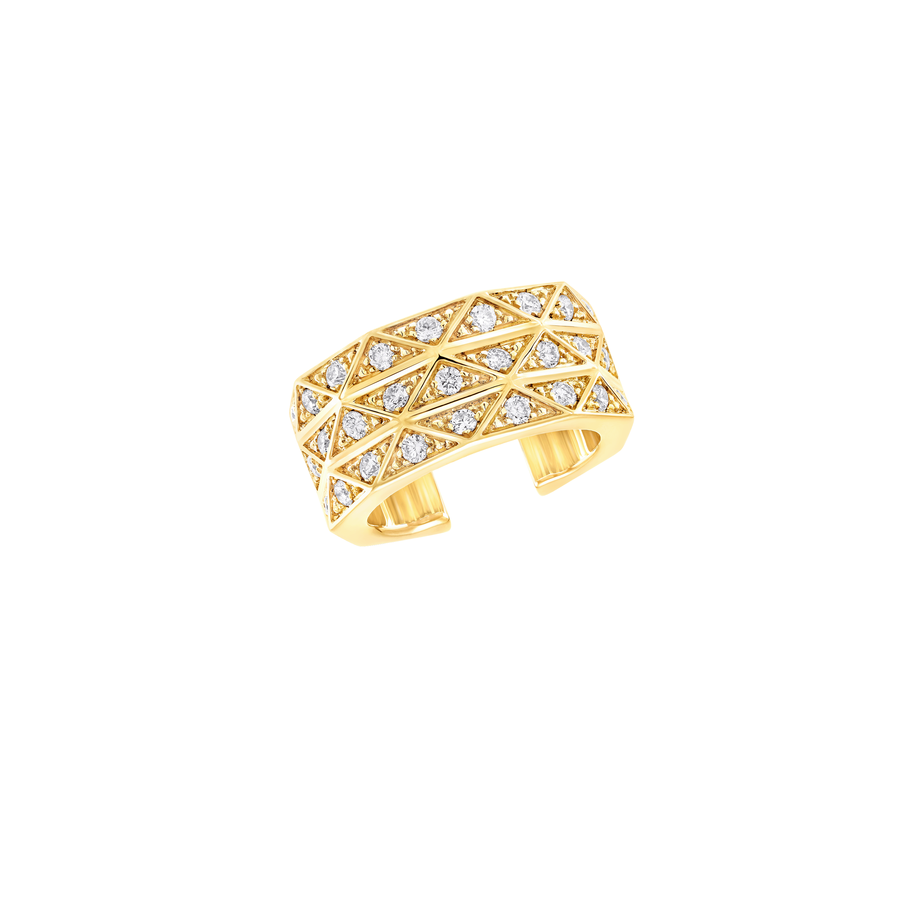 Laurence Graff Signature Four-Row Layered Diamond Ring
