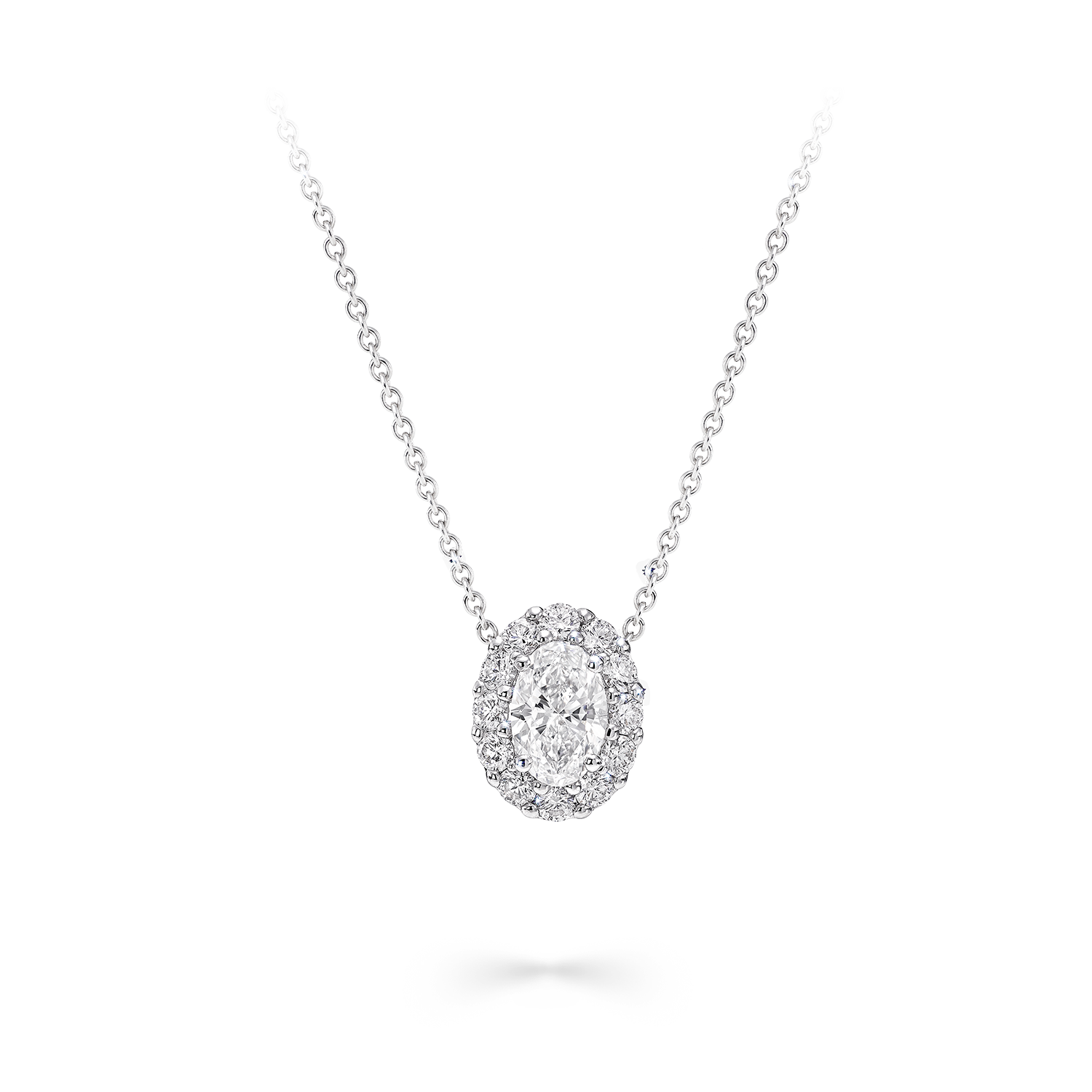 Icon Oval Diamond Pendant