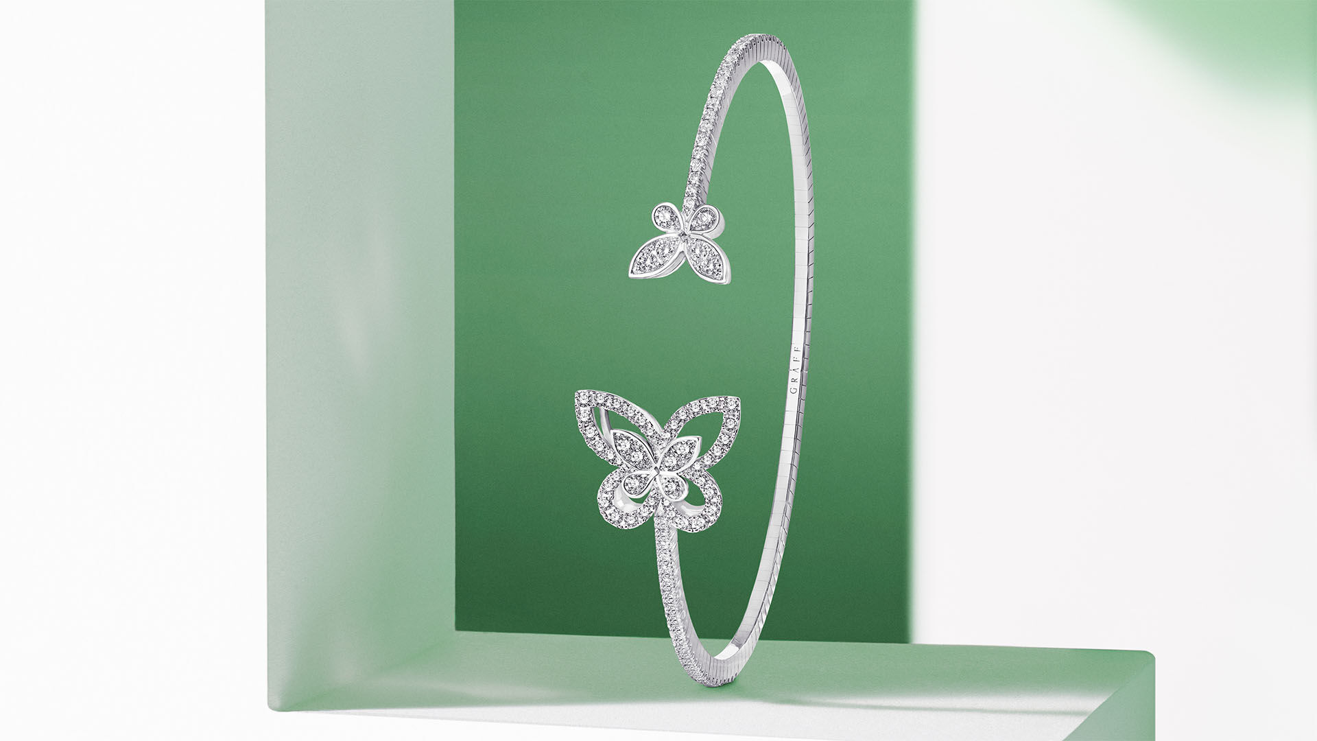 Image shows Graff Butterfly Bangle