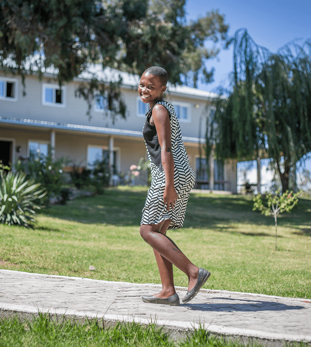 A girl benefited from the Graff Leadership Centre