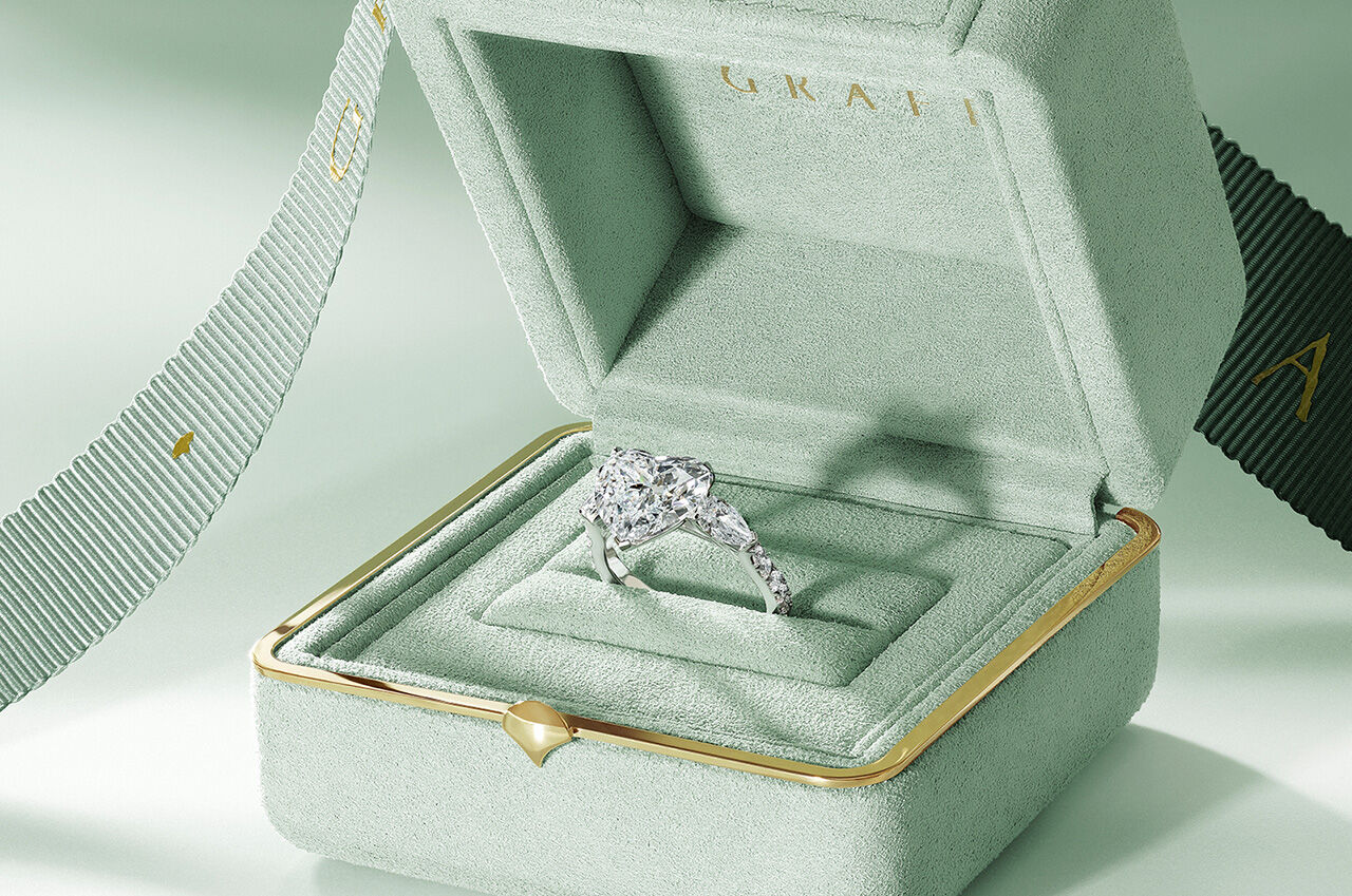 Graff Craftsman finishing Graff Diamond Engagement Ring