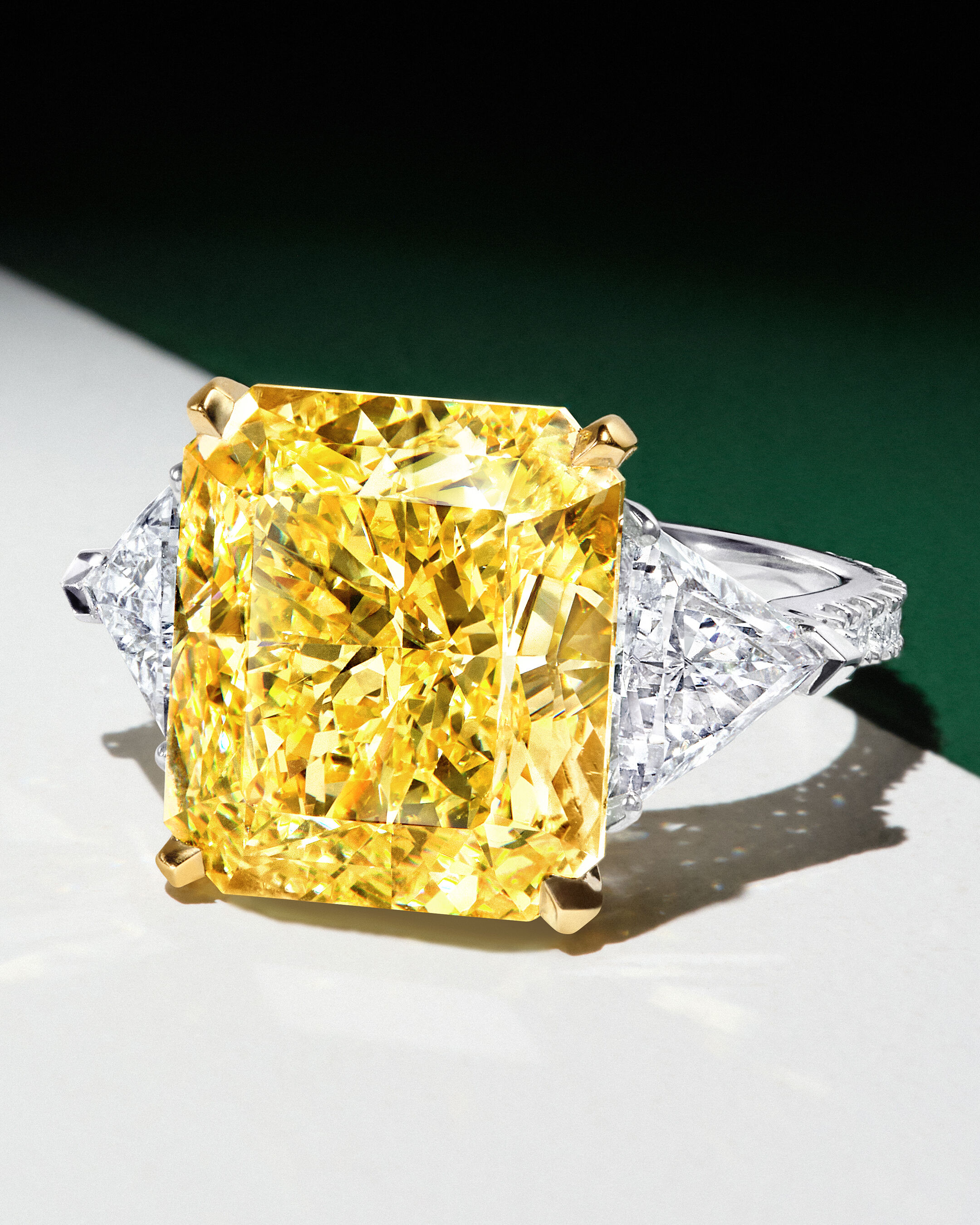 Image shows model wearing Graff Butterfly bracelet and ring