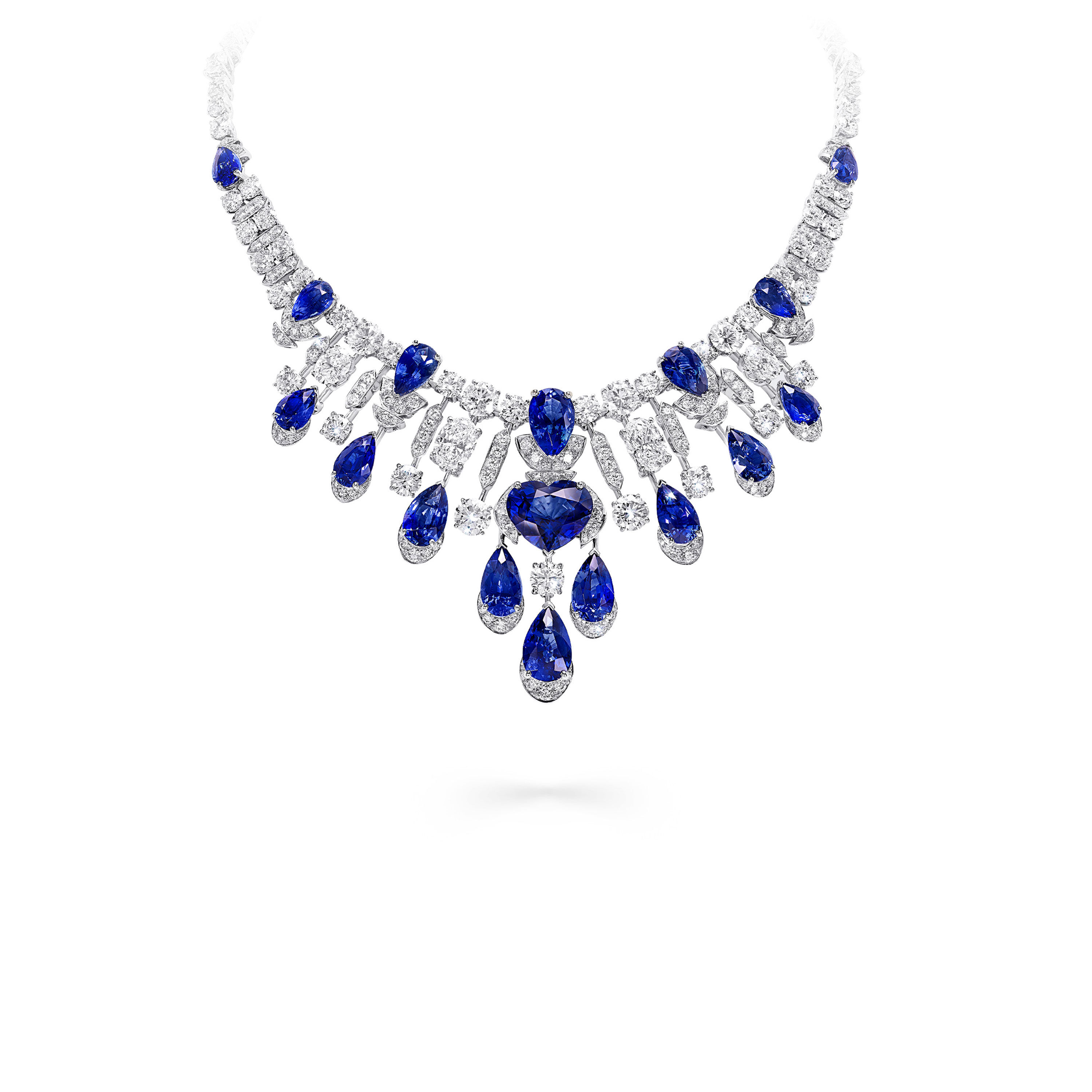 Graff Sapphire and diamond high jewellery necklace