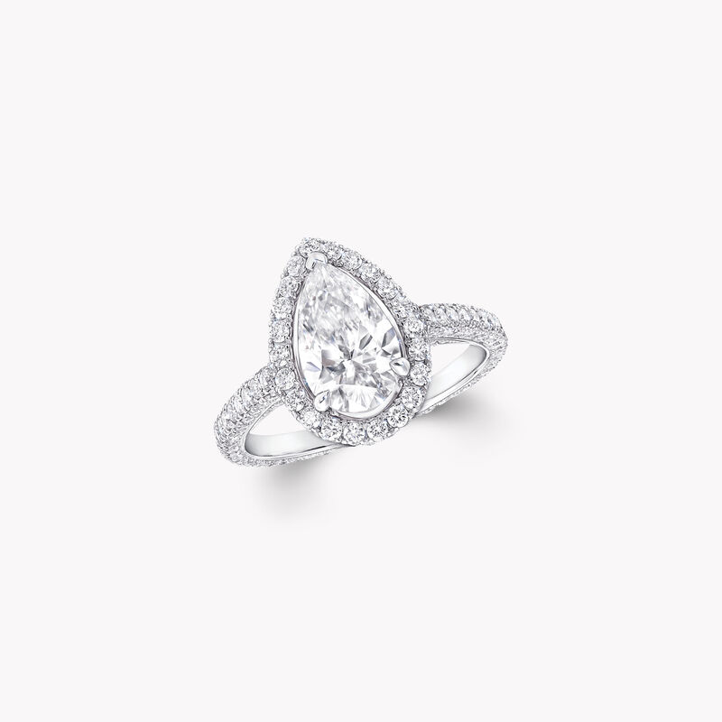 Constellation Pear Shape Diamond Engagement Ring