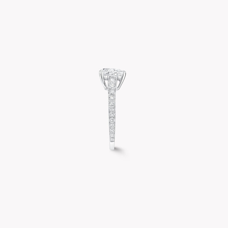 Flame Pear Shape Diamond Engagement Ring