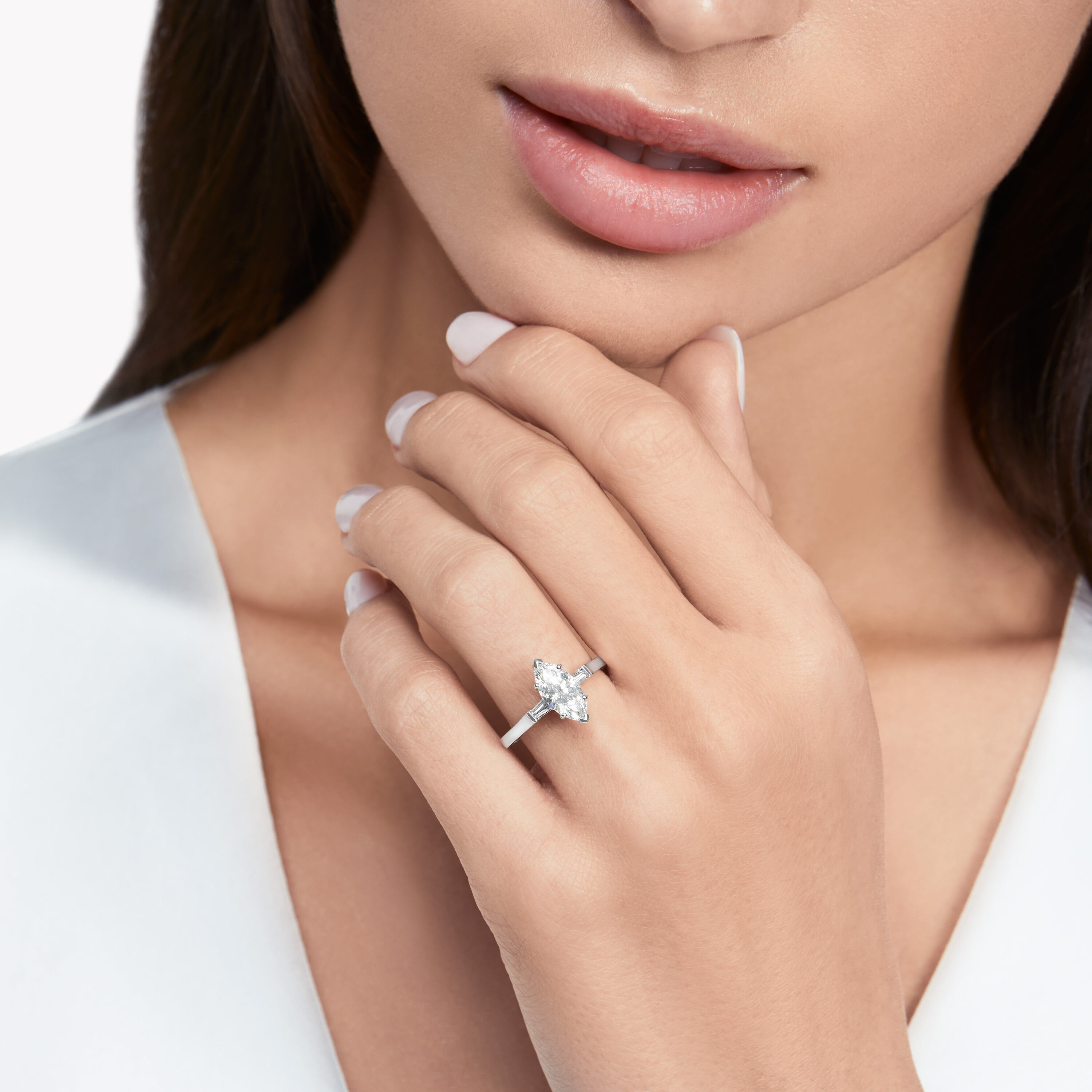Marquise promise clearance ring
