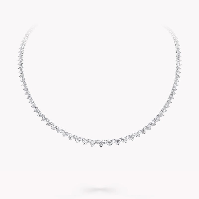 心形切割钻石项链