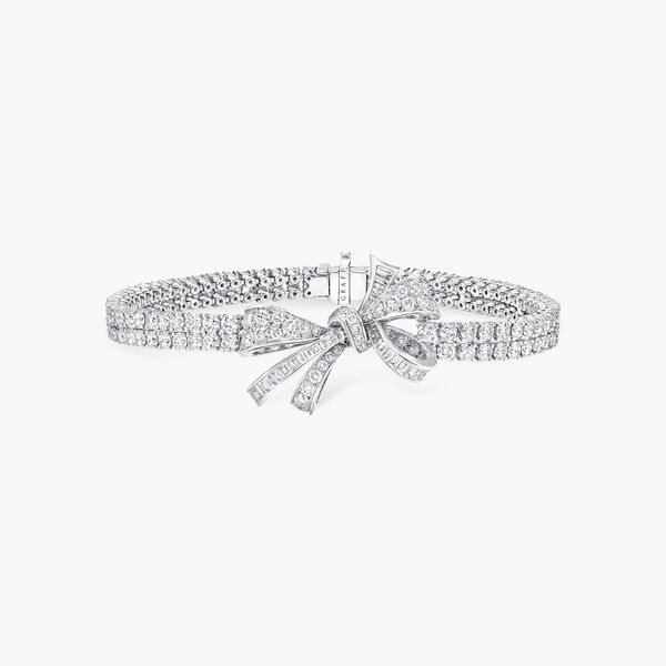 Tilda’s Bow Classic Diamond Double Strand Bracelet, , hi-res