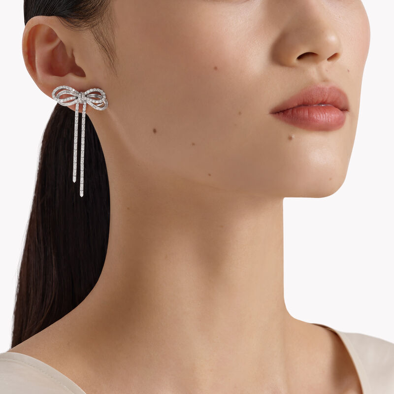 Tilda's Bow系列钻石双行耳环