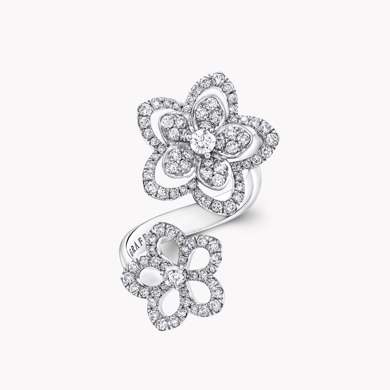 Wild Flower Double Diamond Ring, , hi-res