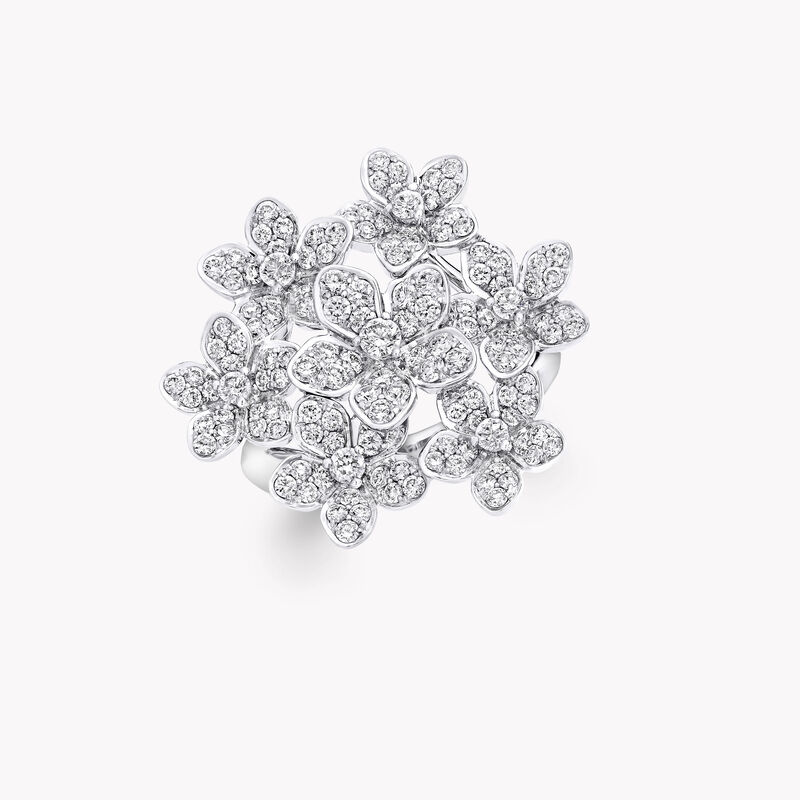 Wild Flower Large Diamond Cluster Ring