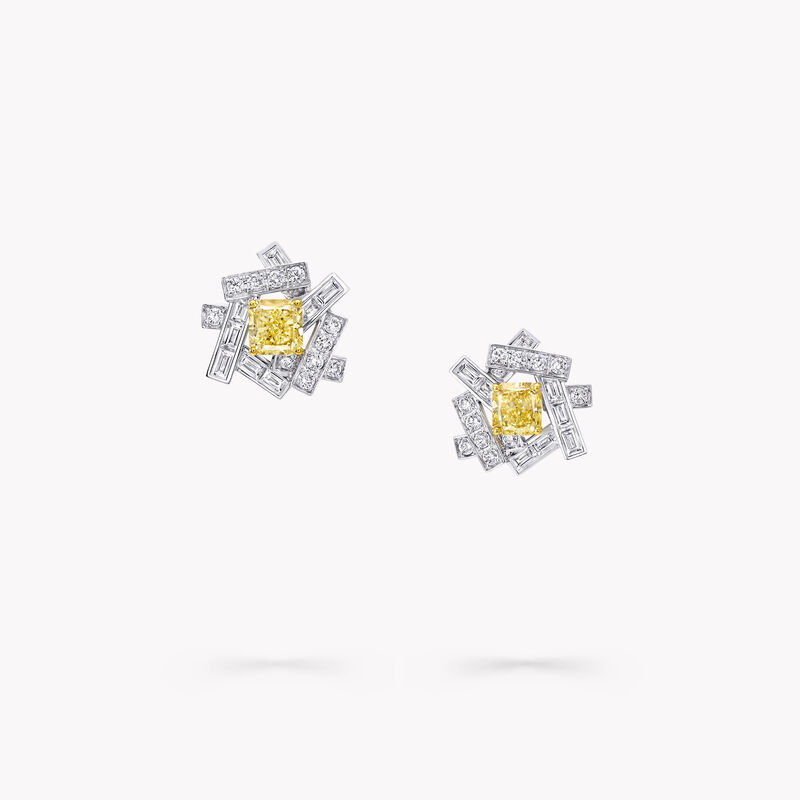 Threads黄钻和白钻耳钉