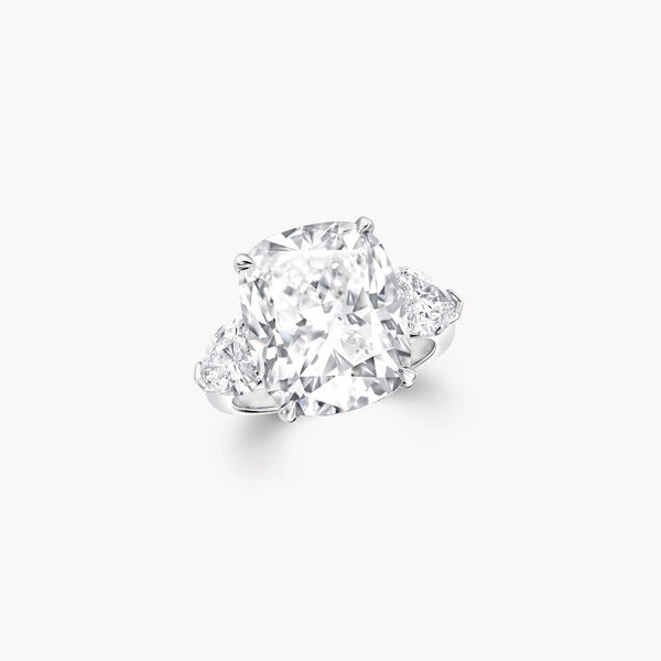 Cushion Cut Diamond High Jewellery Ring, , hi-res