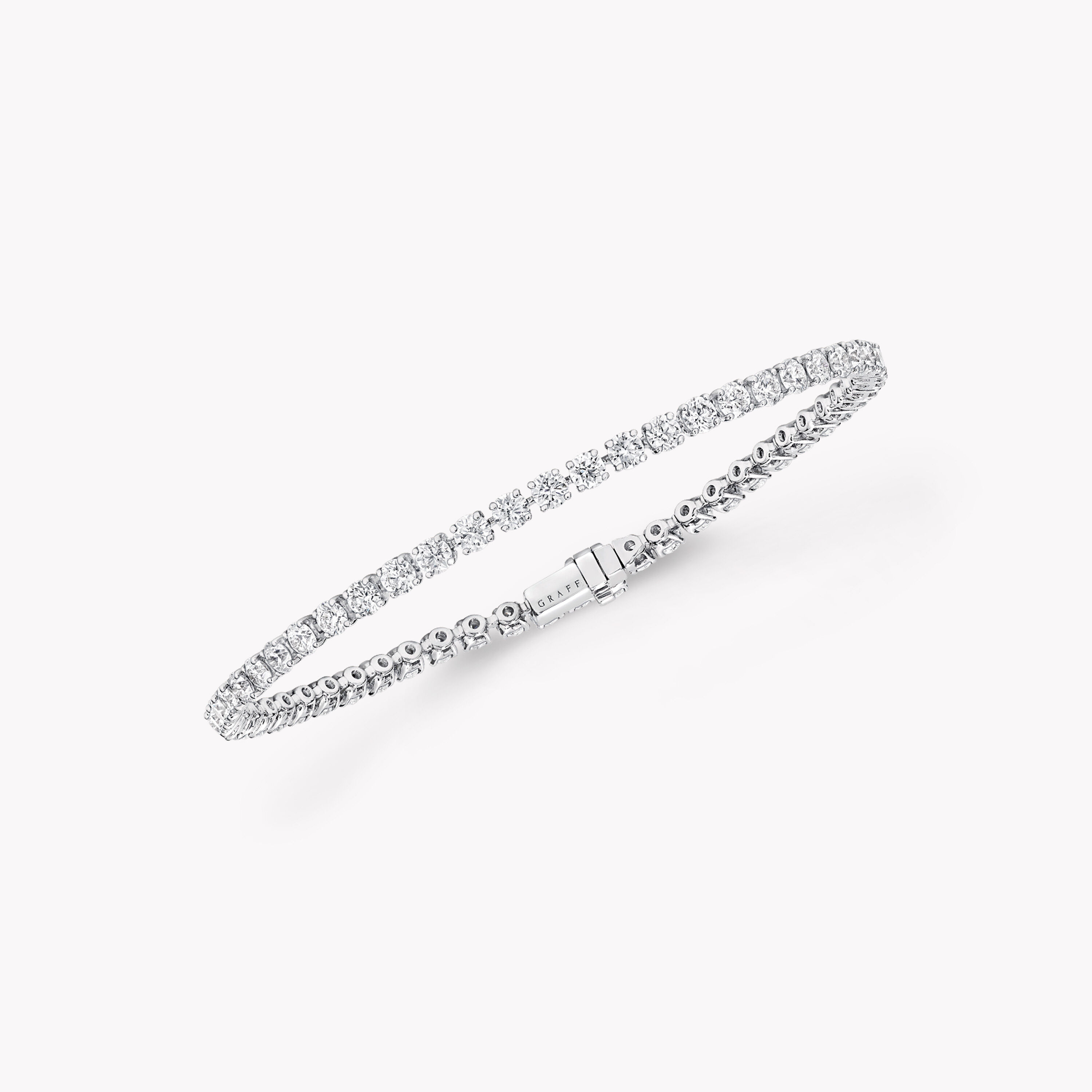 SOLD  Graff 1360ctw Round and Heart Brilliant Cut Diamond Bracelet   Goldstein Diamonds