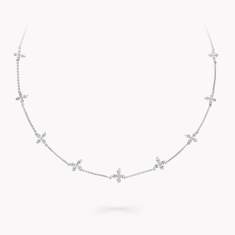 Classic Butterfly Petite Diamond Necklace, , hi-res