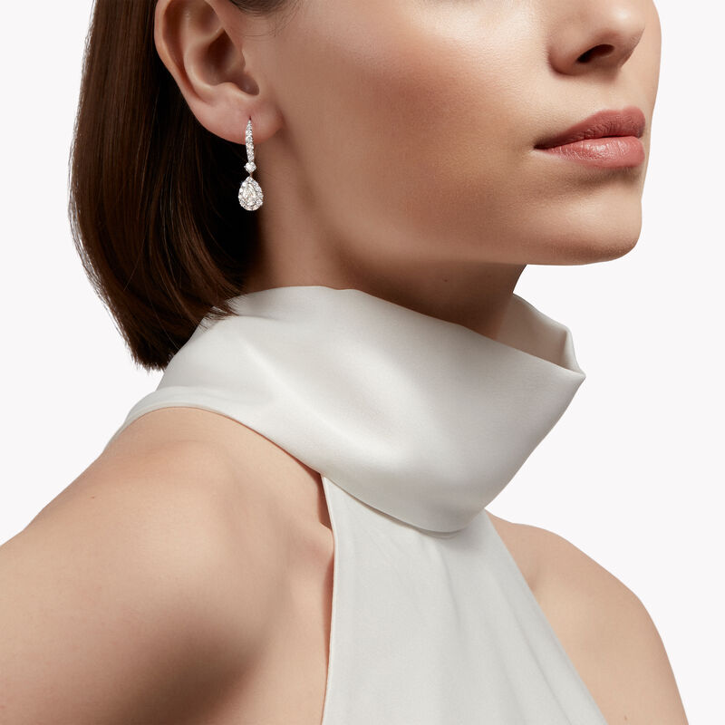 Icon Pear Shape Diamond Earrings, , hi-res