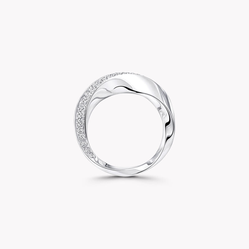 Spiral密镶钻石戒指